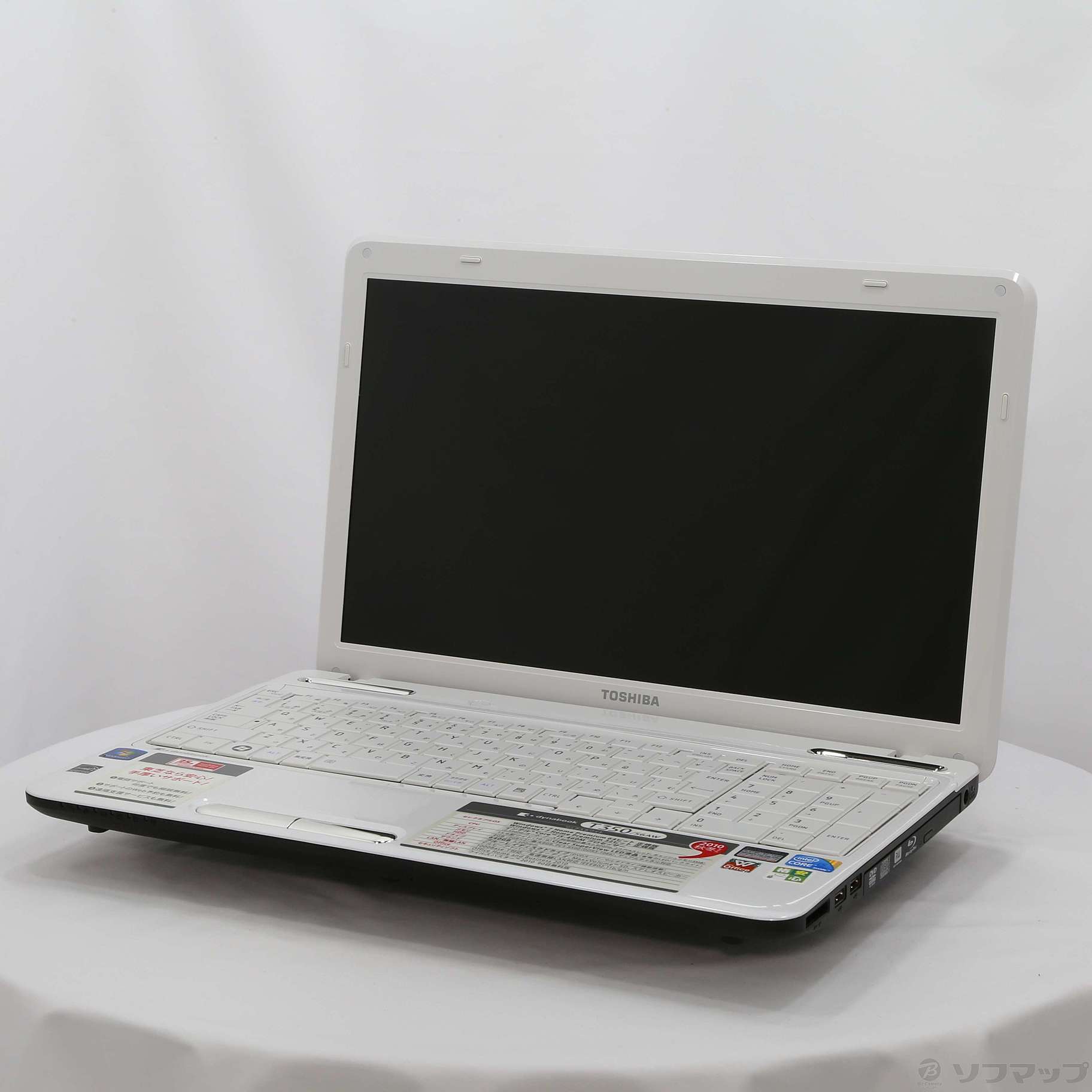 格安安心パソコン dynabook T350／56AW PT35056ABFW リュクスホワイト