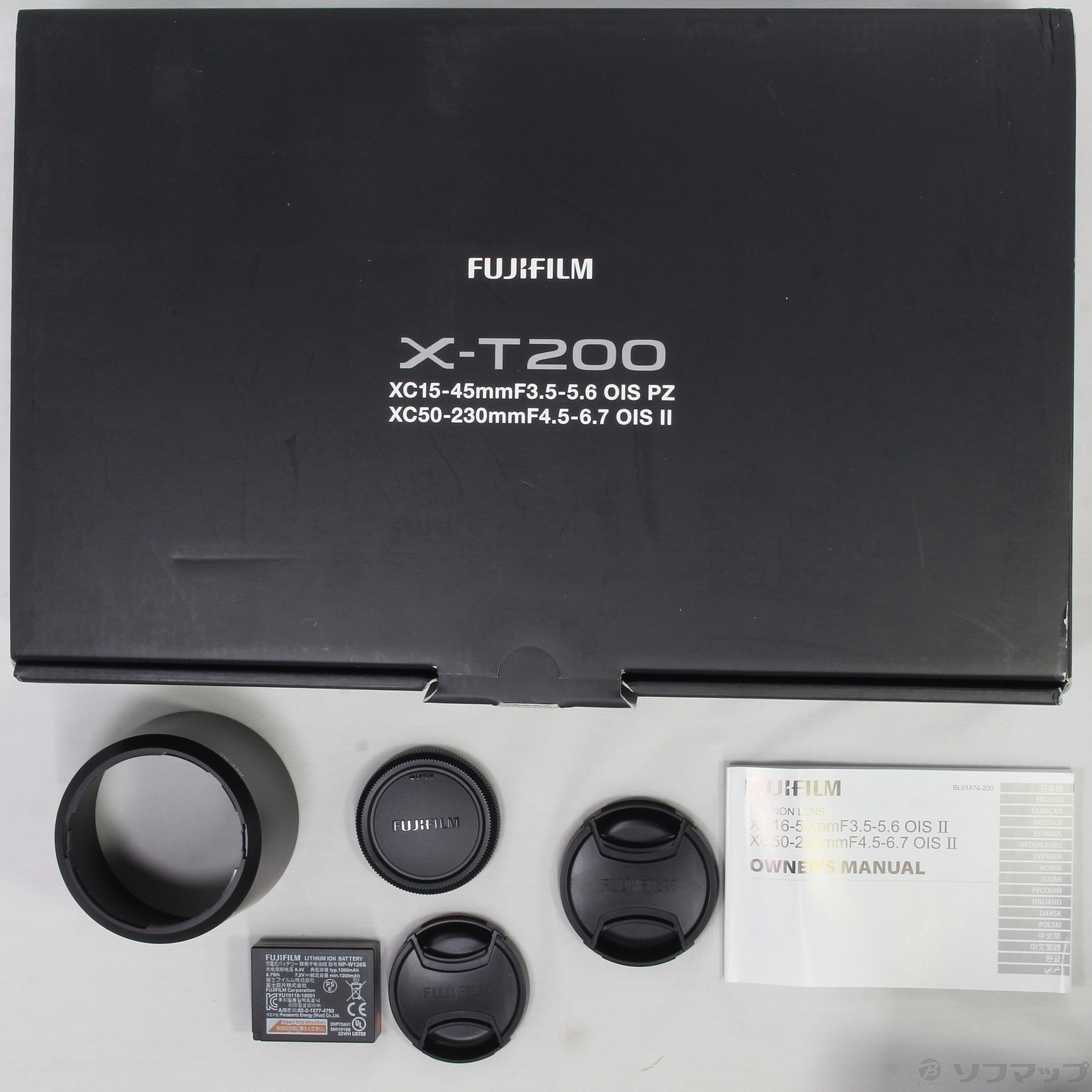 中古】FUJIFILM X-T200 ダブルズームレンズキット ダークシルバー