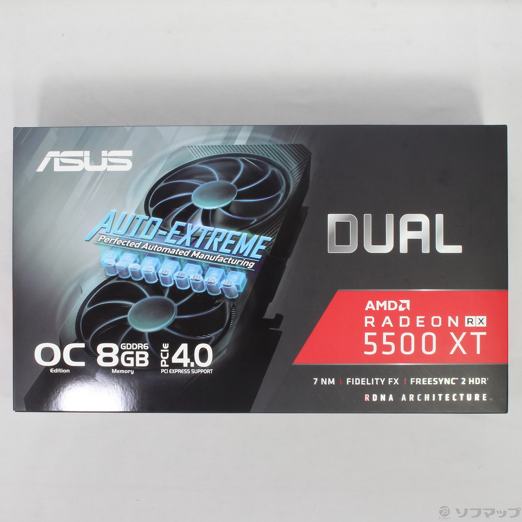 ASUS DUAL-RX5500XT-O8G-EVO　中古 ASUS 〔中古〕DUAL-RX5500XT-O4G-EVO（中古保証1ヶ月間