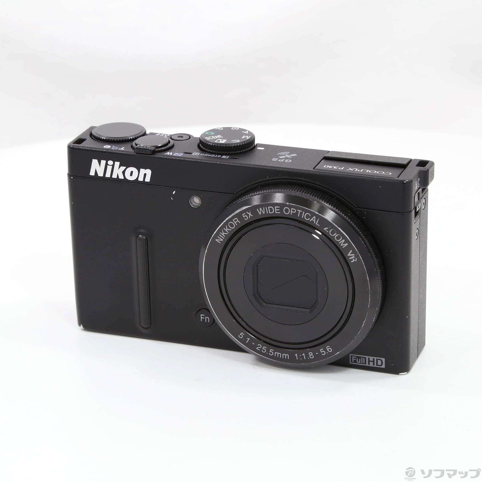 中古】セール対象品 COOLPIX P330 BK (1219万画素／5倍／ブラック