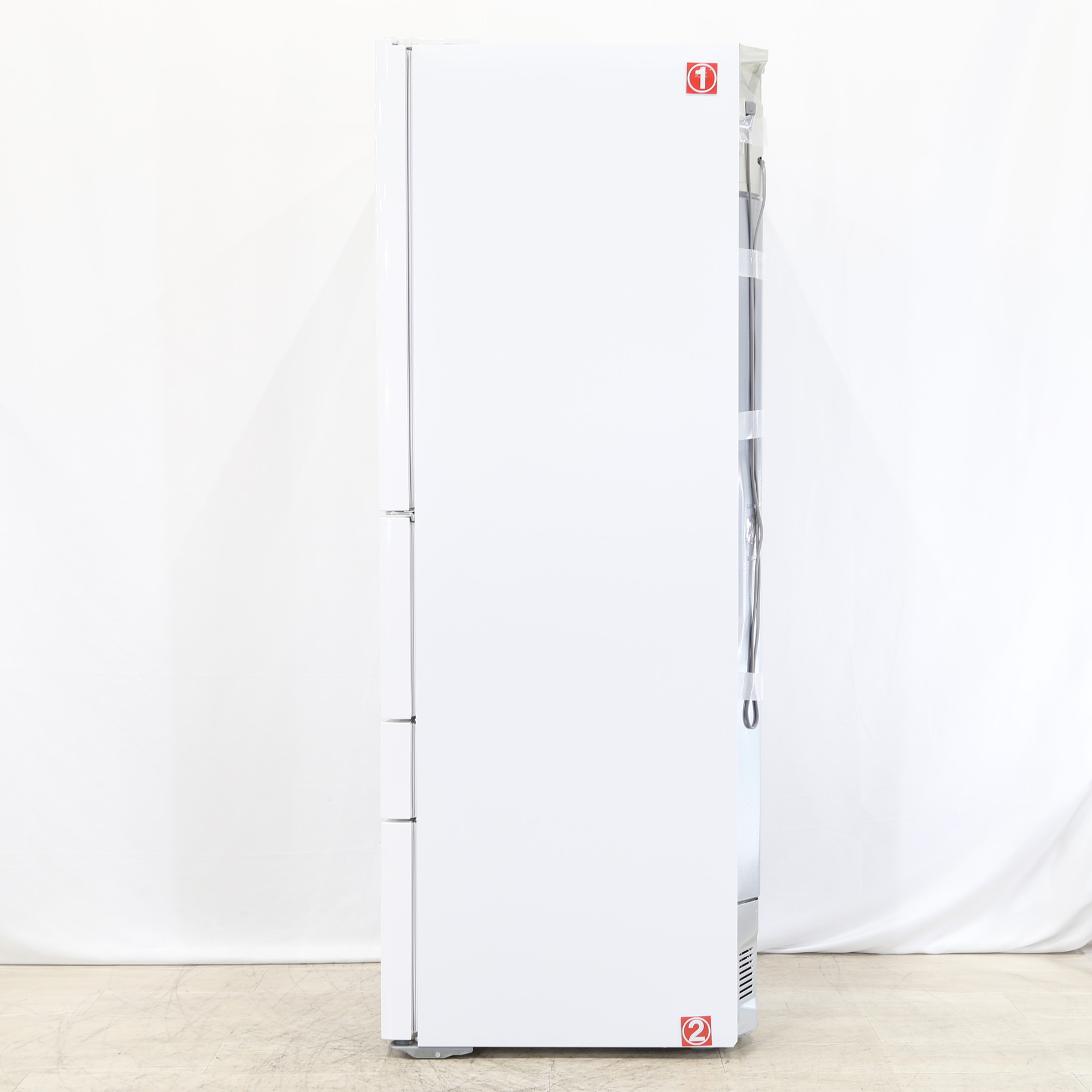 (中古品)東芝 411L 冷凍冷蔵庫 5ドア 右開き グランホワイト GR-R41GXV-EW - 3