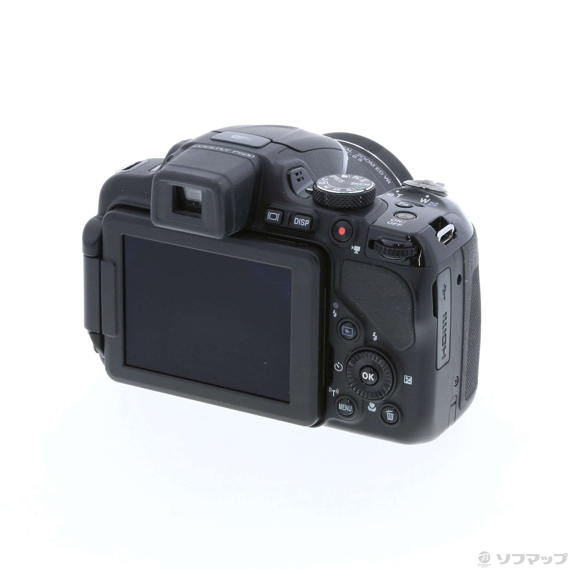 ニコン「COOLPIX P600（黒）」 1605万画素 60倍ズーム フルHD動画 WiFi