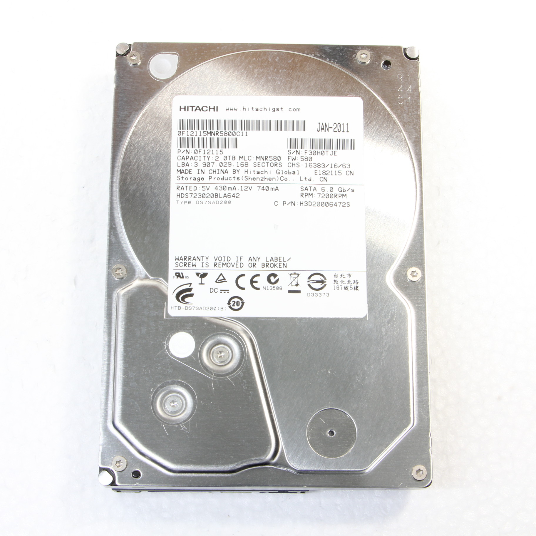 【中古】HDS723020BLA642 Deskstar 7K3000 [2133029762692] - リコレ！|ソフマップの中古通販サイト