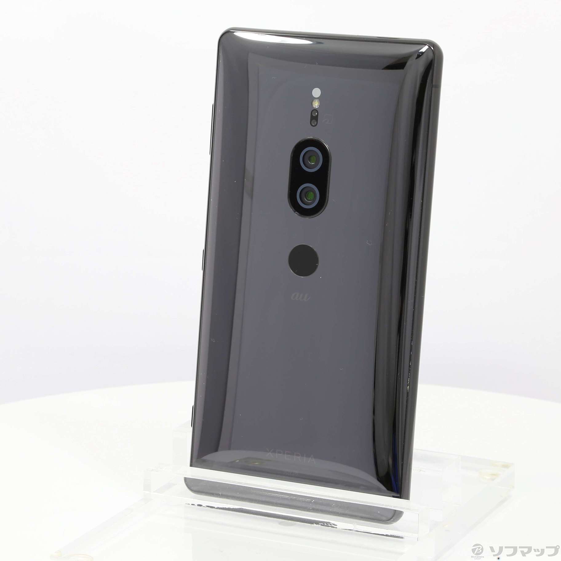 中古】Xperia XZ2 Premium 64GB クロムブラック SOV38 auロック解除SIM