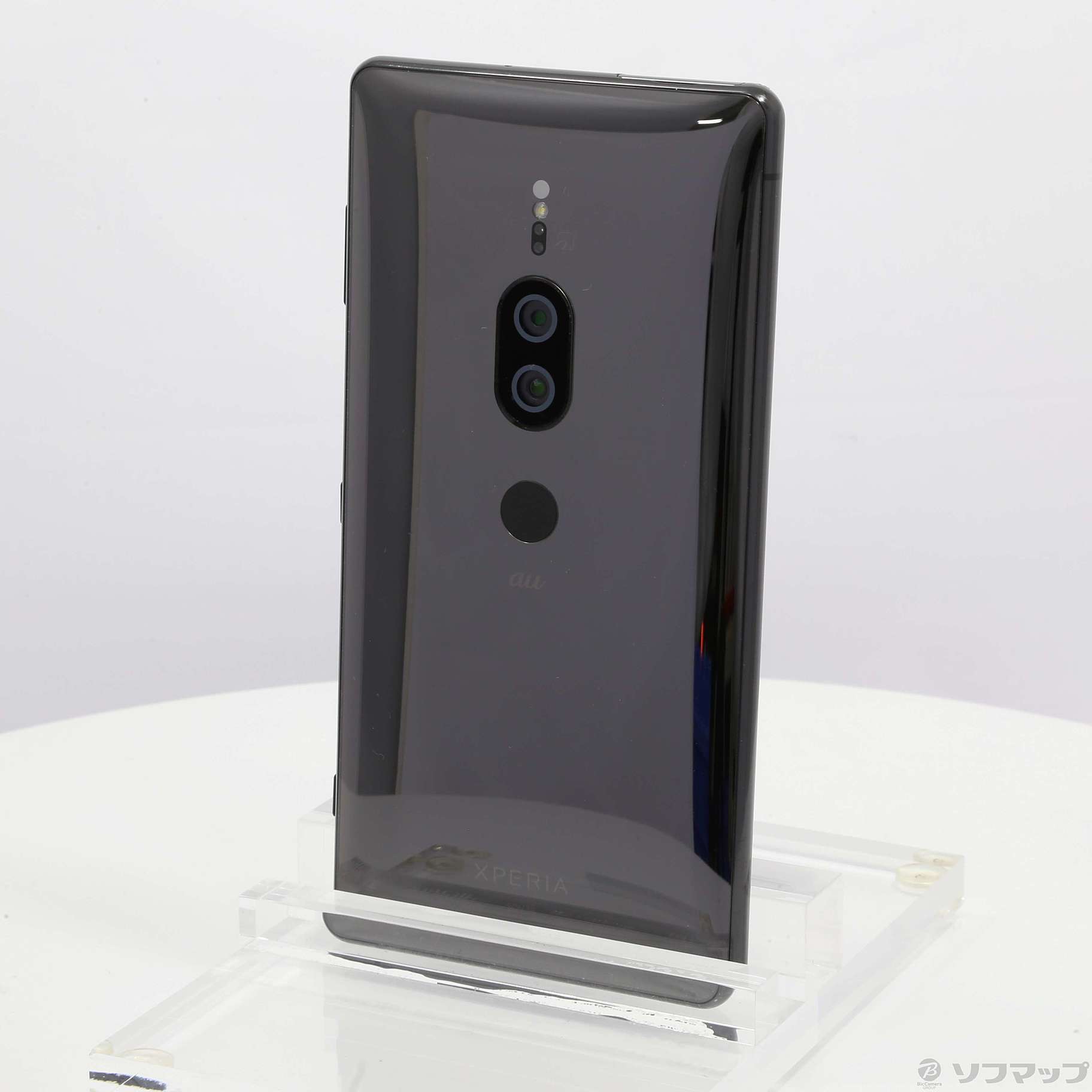 中古】Xperia XZ2 Premium 64GB クロムブラック SOV38 auロック解除SIM 