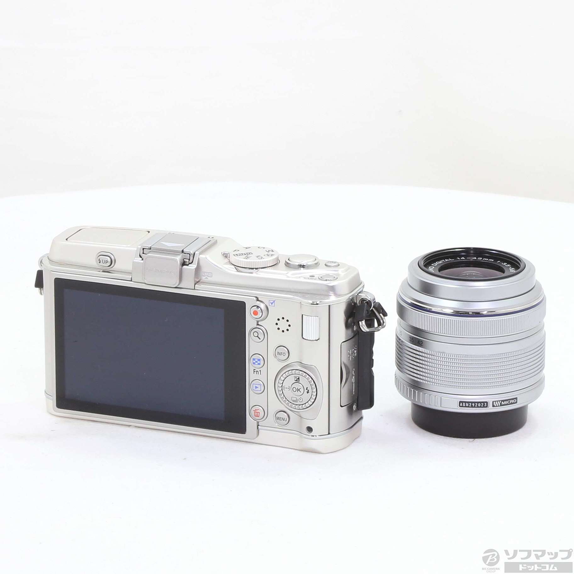 中古】PEN E-P3 レンズキット (シルバー) (1230万画素／SDXC