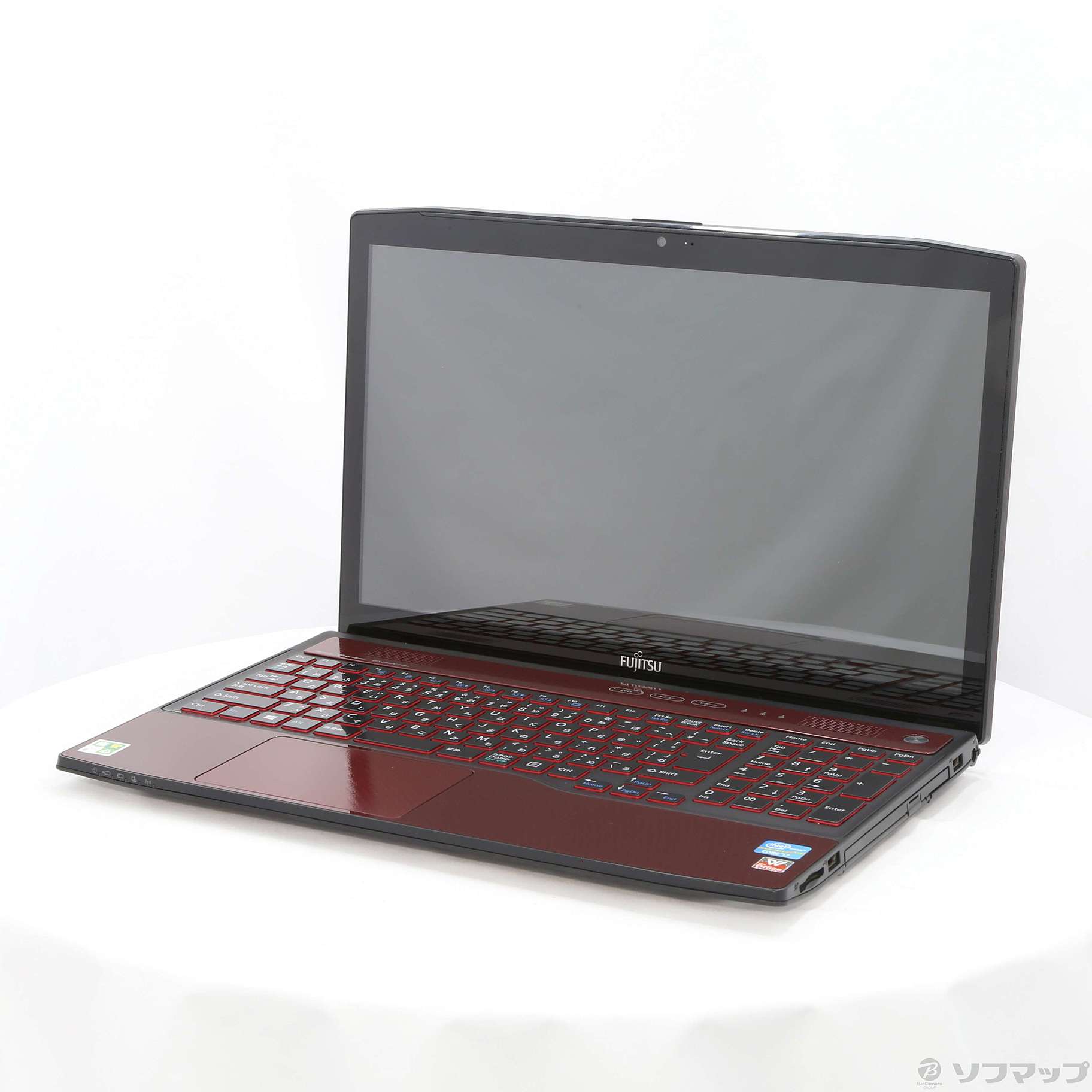 中古】格安安心パソコン LIFEBOOK AH77／J FMVA77JRY ガーネットレッド