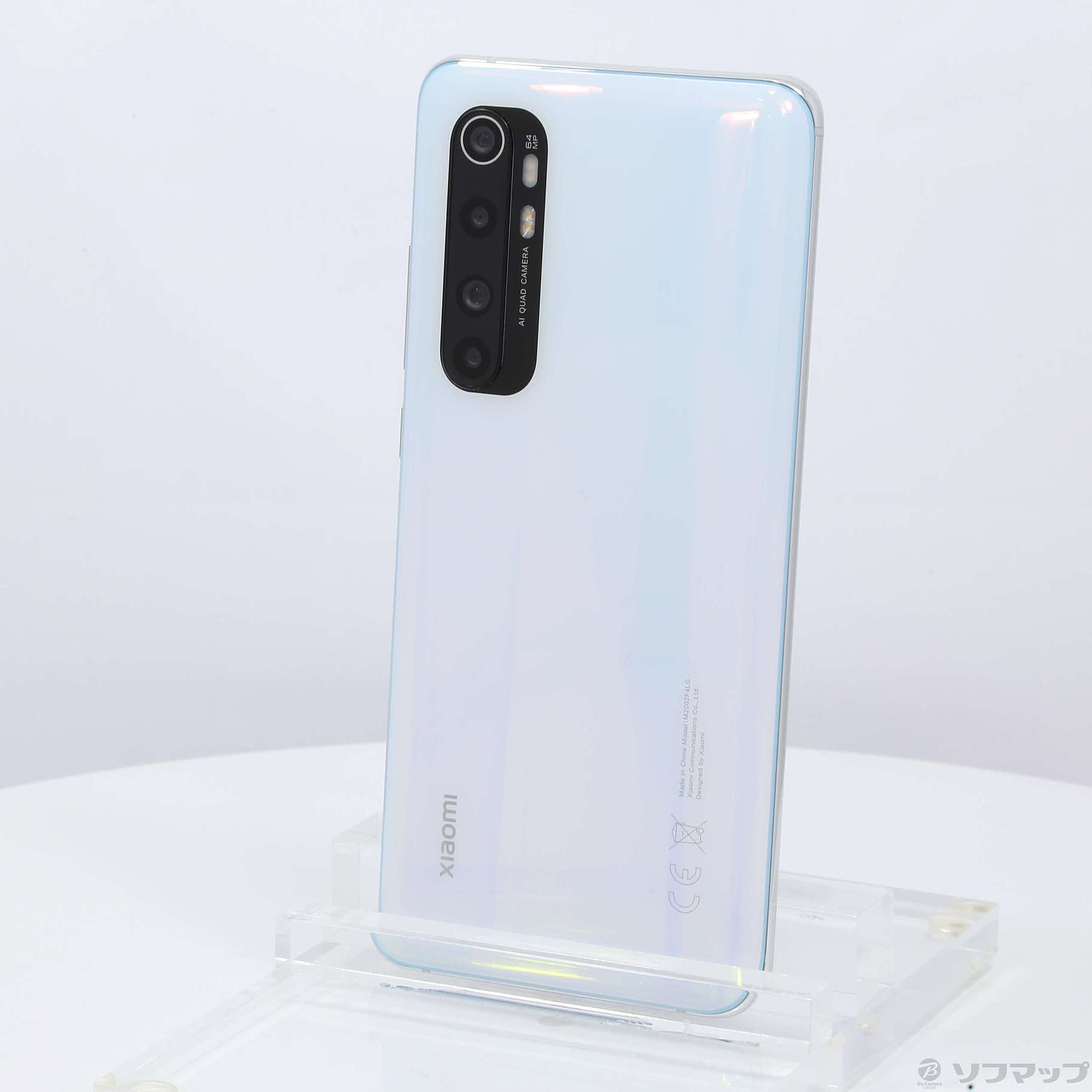 中古】Mi Note 10 Lite 64GB グレイシャーホワイト MINOTE10LITE6GB+