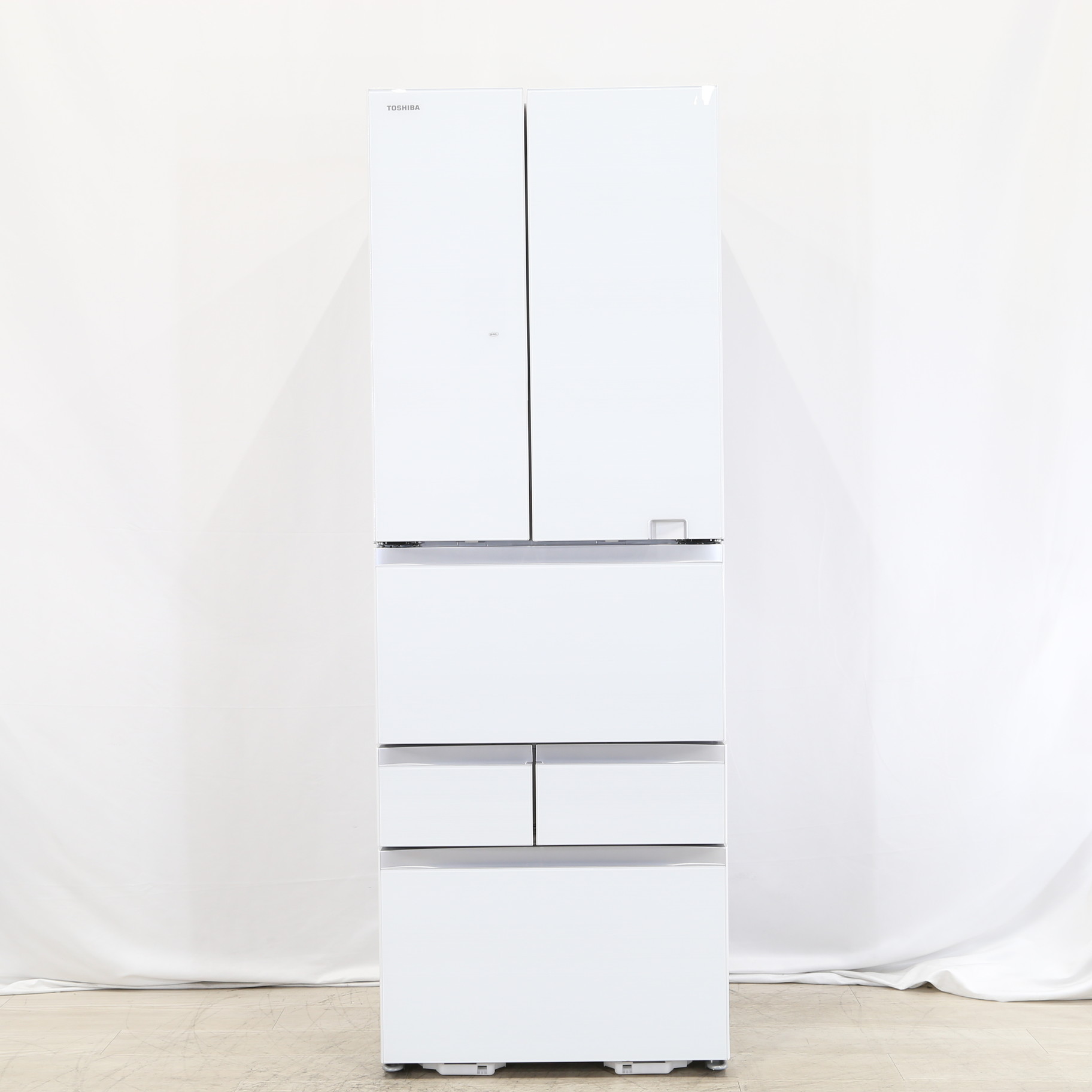 中古】〔展示品〕 冷蔵庫 GR-S460FZ-UW クリアグレインホワイト
