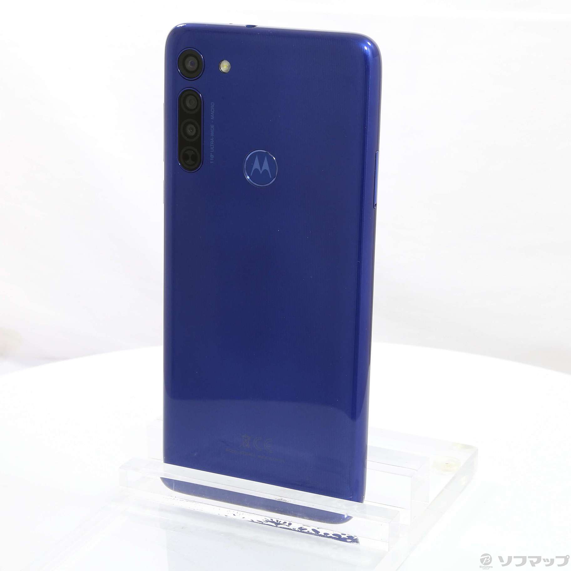 中古】〔展示品〕 Moto G8 64GB ノイエブルー PAJG0000JP SIMフリー