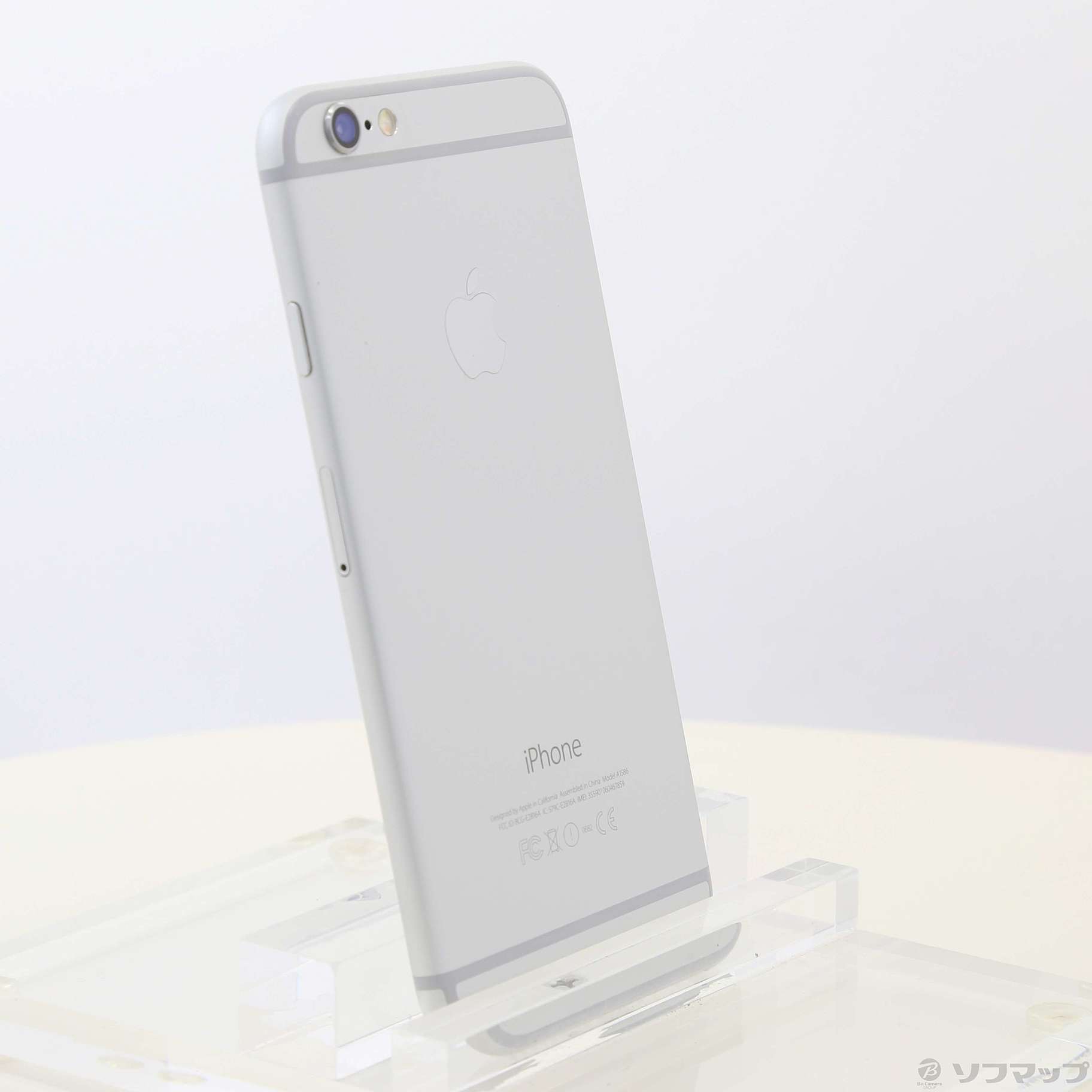 フラワーB ブルーグレイ 【値下げ】iPhone 6 Silver 64 GB au