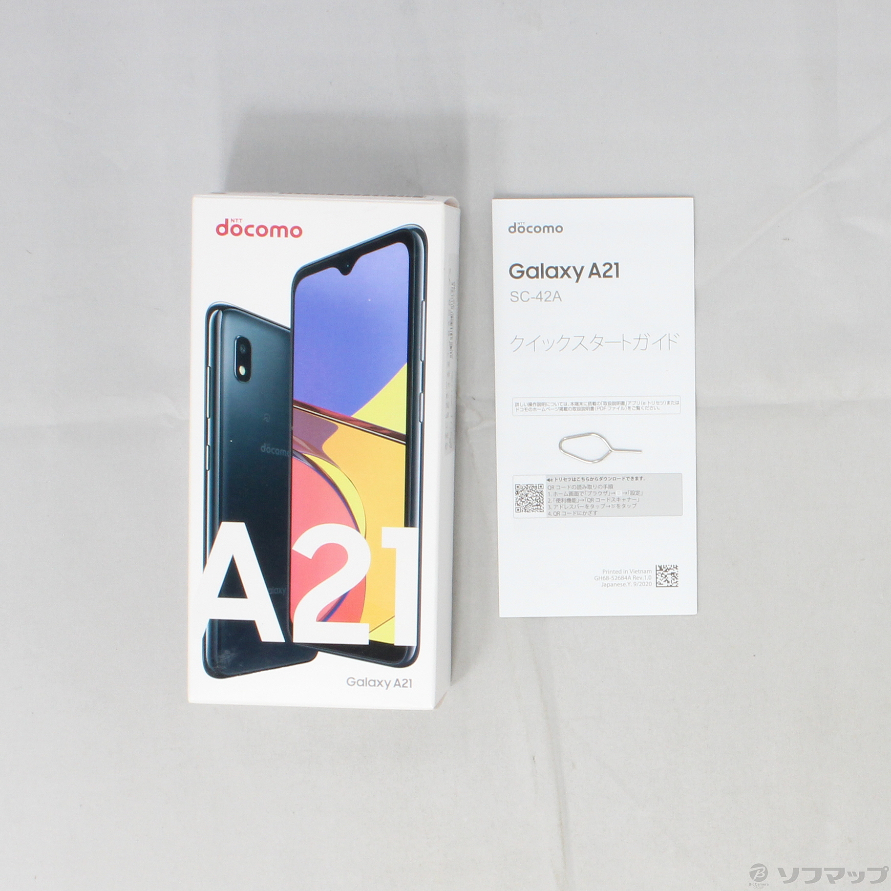 中古】GALAXY A21 64GB ブラック SC-42A docomoロック解除SIMフリー