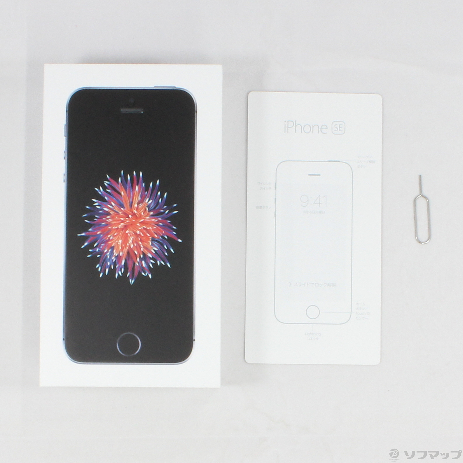 中古】iPhone SE 16GB スペースグレイ MLLN2J／A SIMフリー