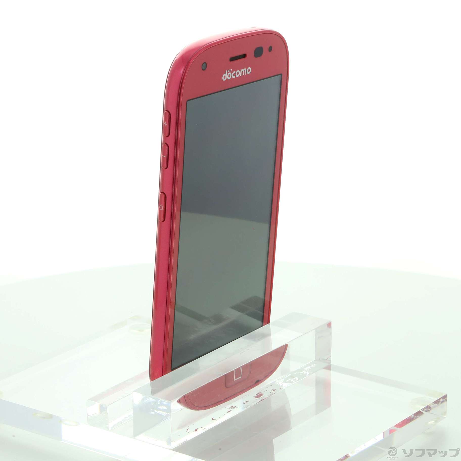中古らくらくスマートフォン ピンク ロック解除