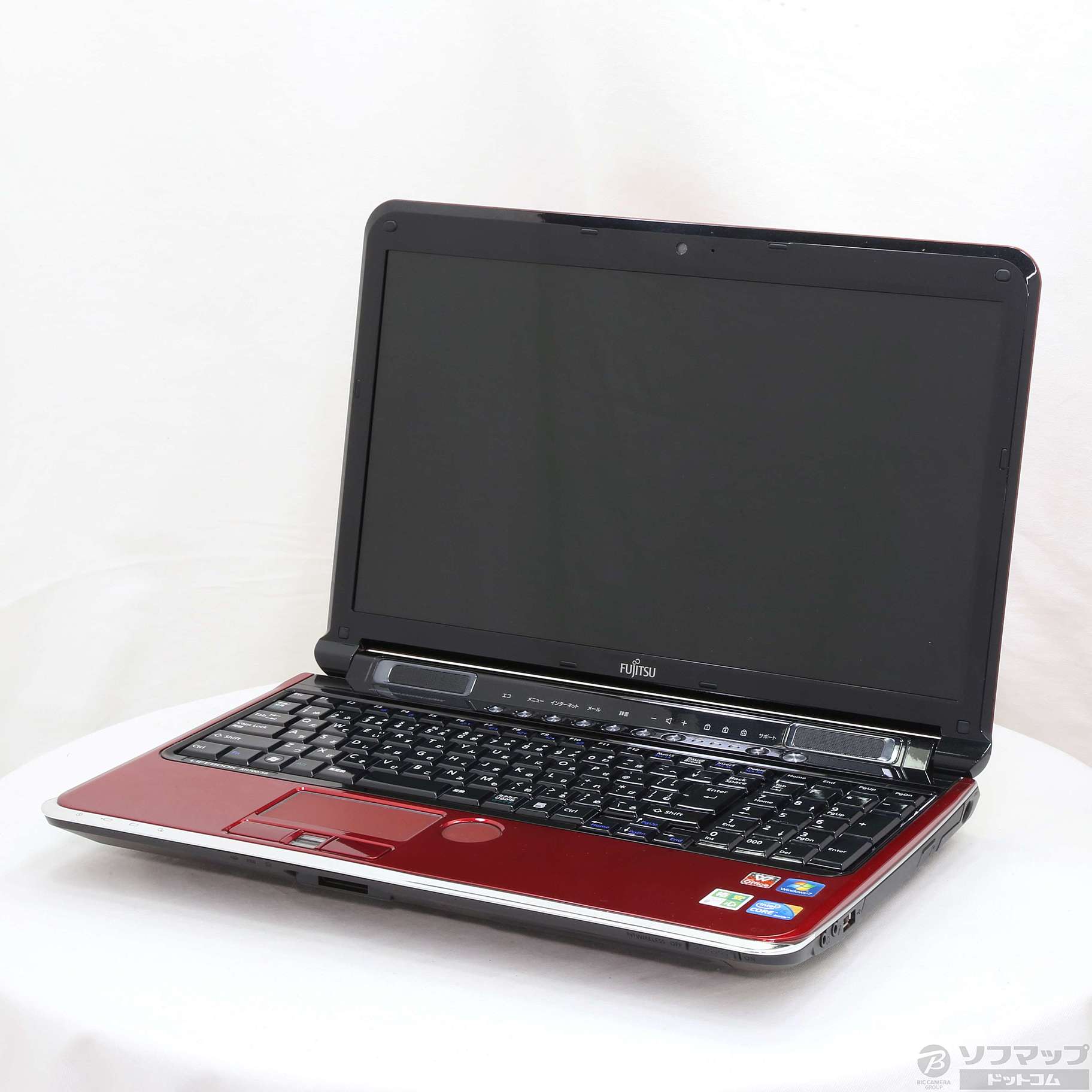 格安安心パソコン LIFEBOOK AH700／5B FMVA705BRZ プレミアムレッド