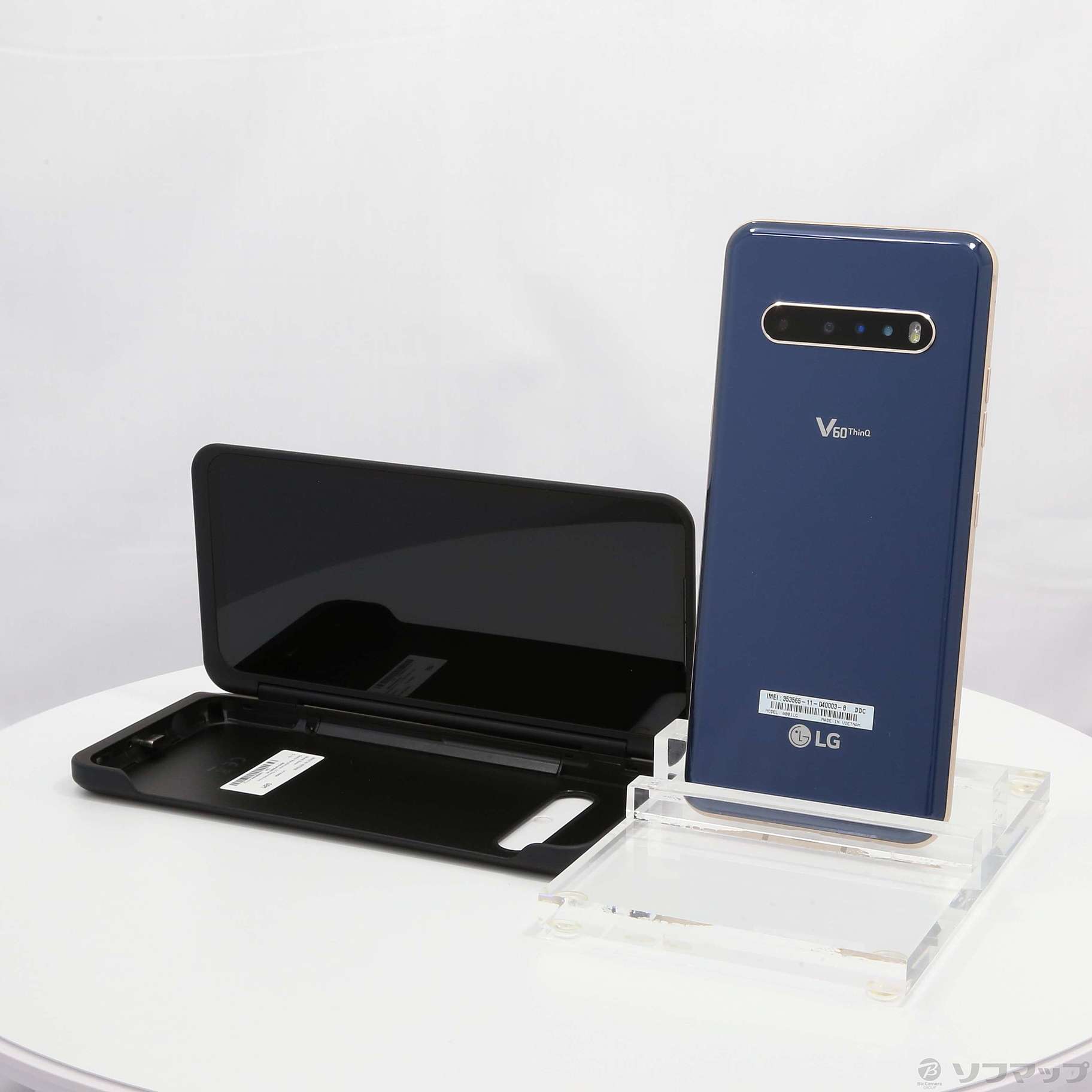 LG V60 ThinQ 5G 128GB クラッシ-ブルー A001LG SoftBank 〔ネットワーク利用制限▲〕