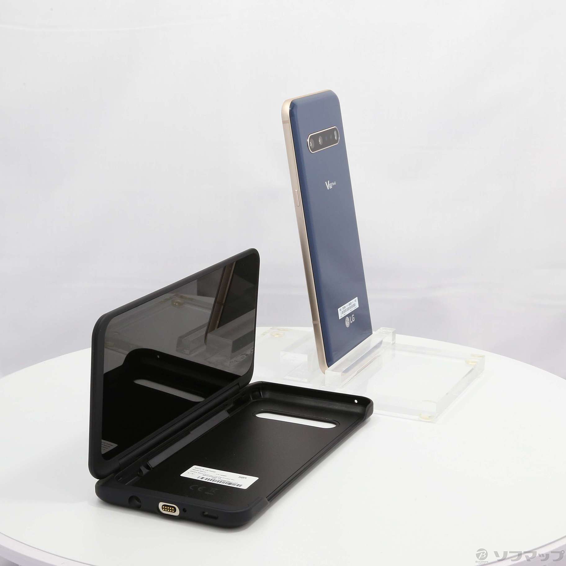 中古】LG V60 ThinQ 5G 128GB クラッシ-ブルー A001LG SoftBank ...