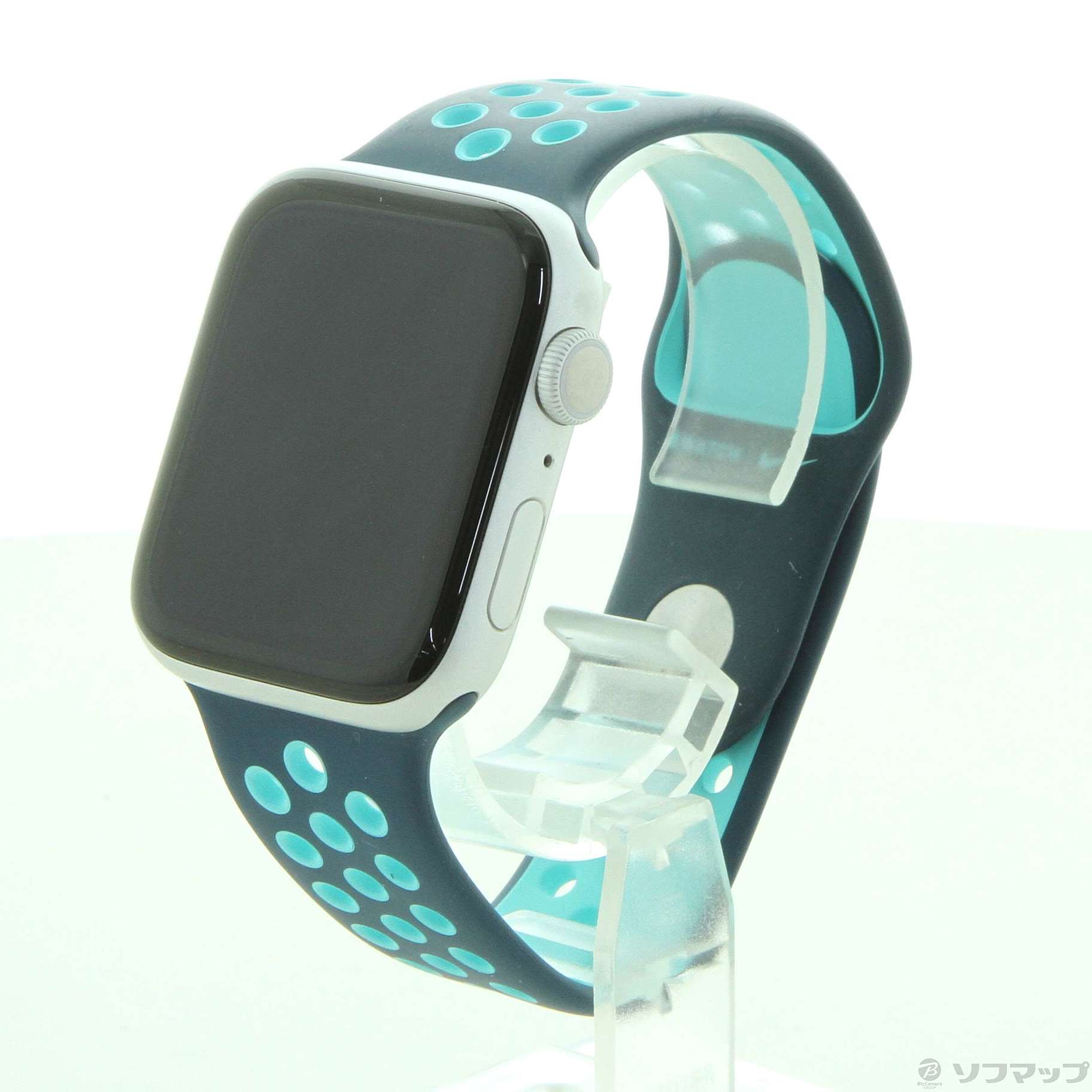 Apple Watch Series 5 Nike GPS 44mm シルバーアルミニウムケース  ミッドナイトターコイズ／オーロラグリーンNIKEスポーツバンド