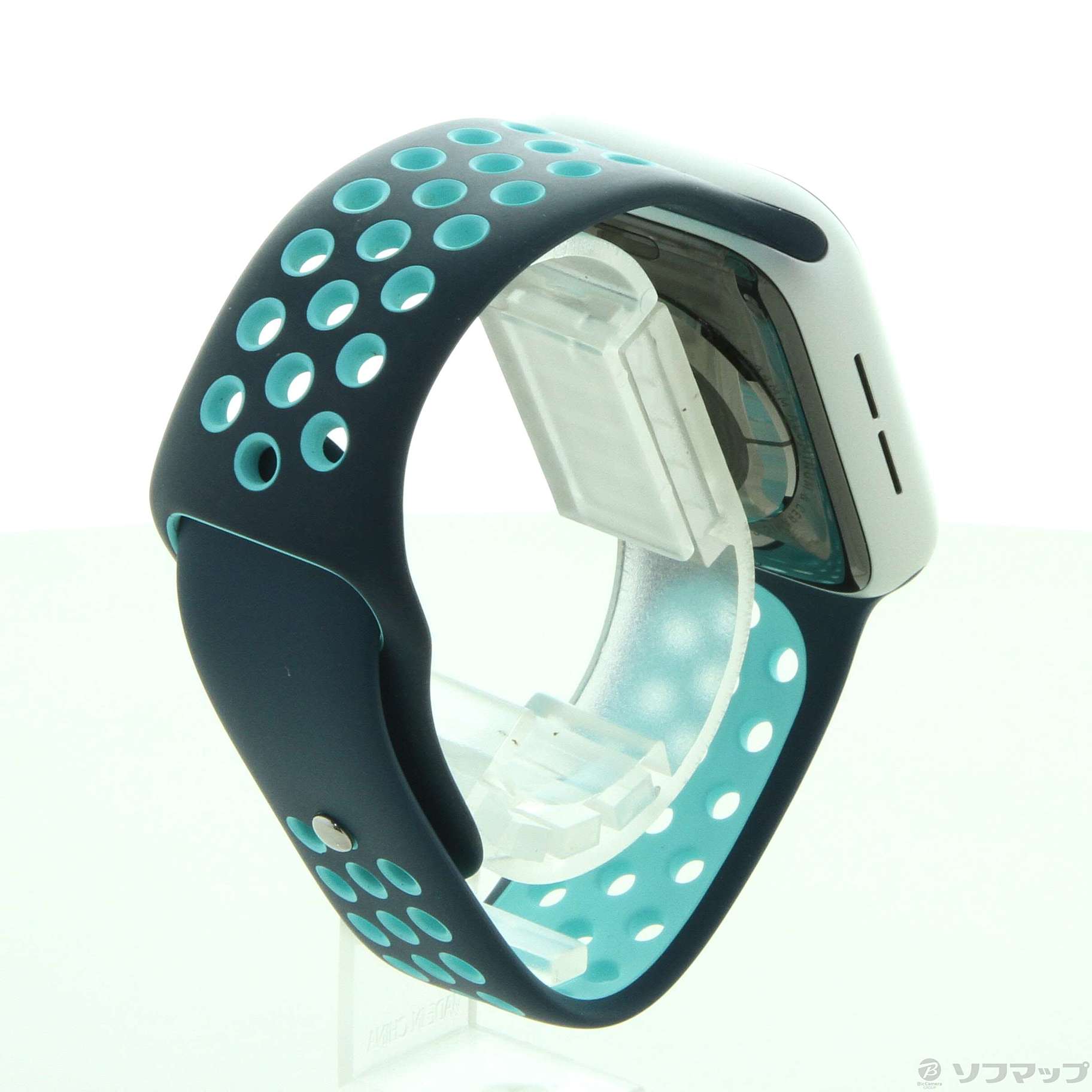 Apple Watch Series 5 Nike GPS 44mm シルバーアルミニウムケース  ミッドナイトターコイズ／オーロラグリーンNIKEスポーツバンド