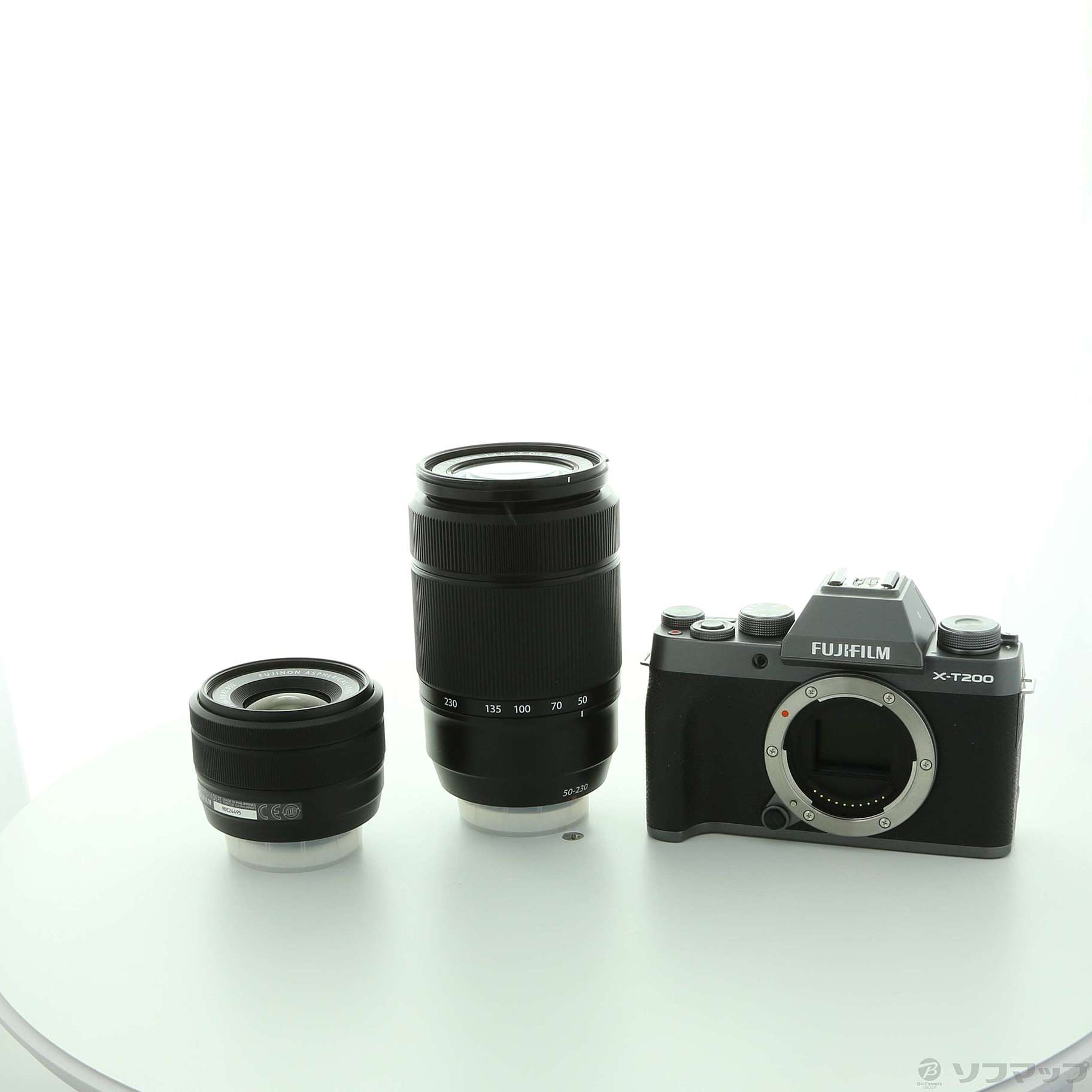 中古】〔展示品〕 FUJIFILM X-T200 ダブルズームレンズキット ダーク