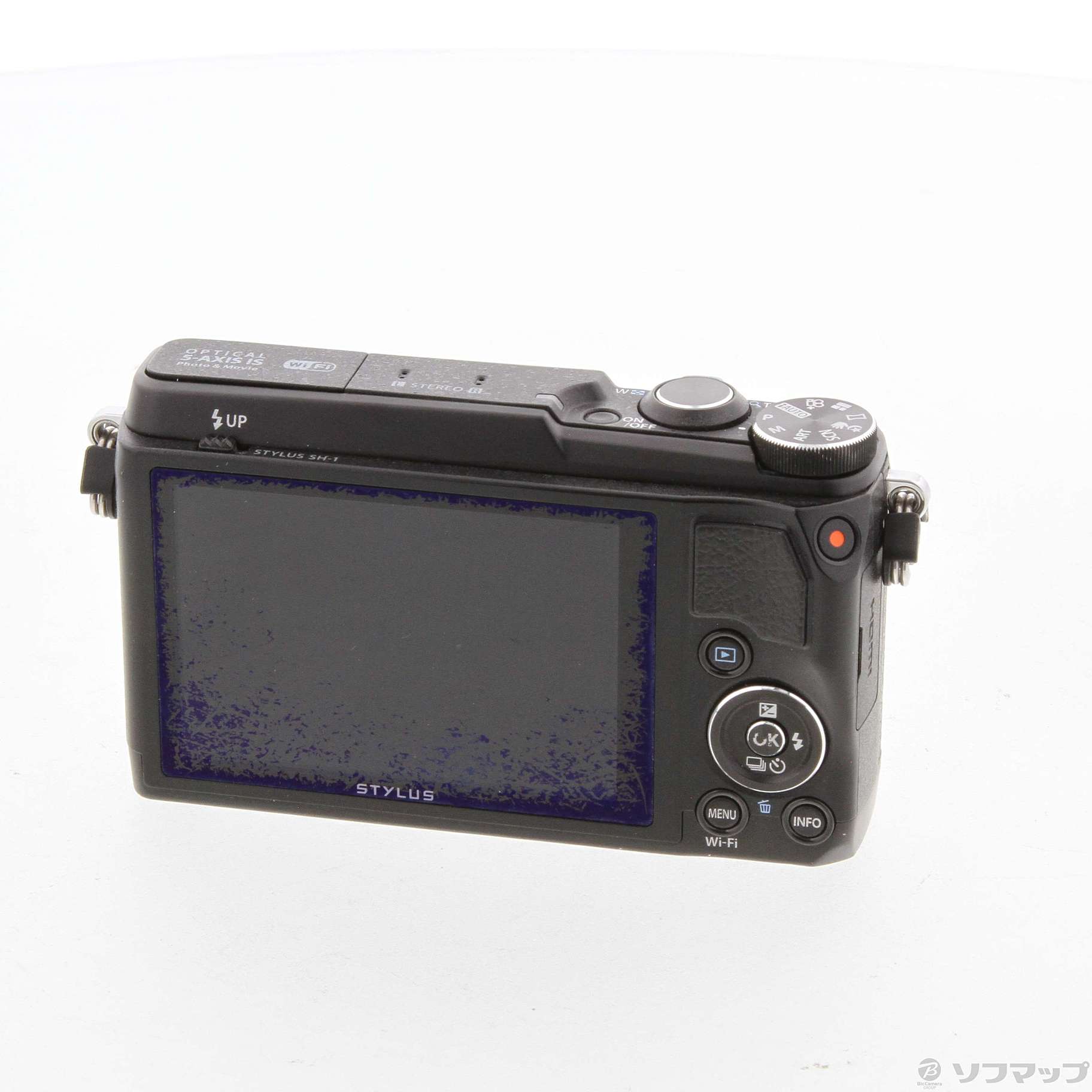 中古】OLYMPUS STYLUS SH-1 (1600万画素／24倍／SDXC／ブラック) ◇09