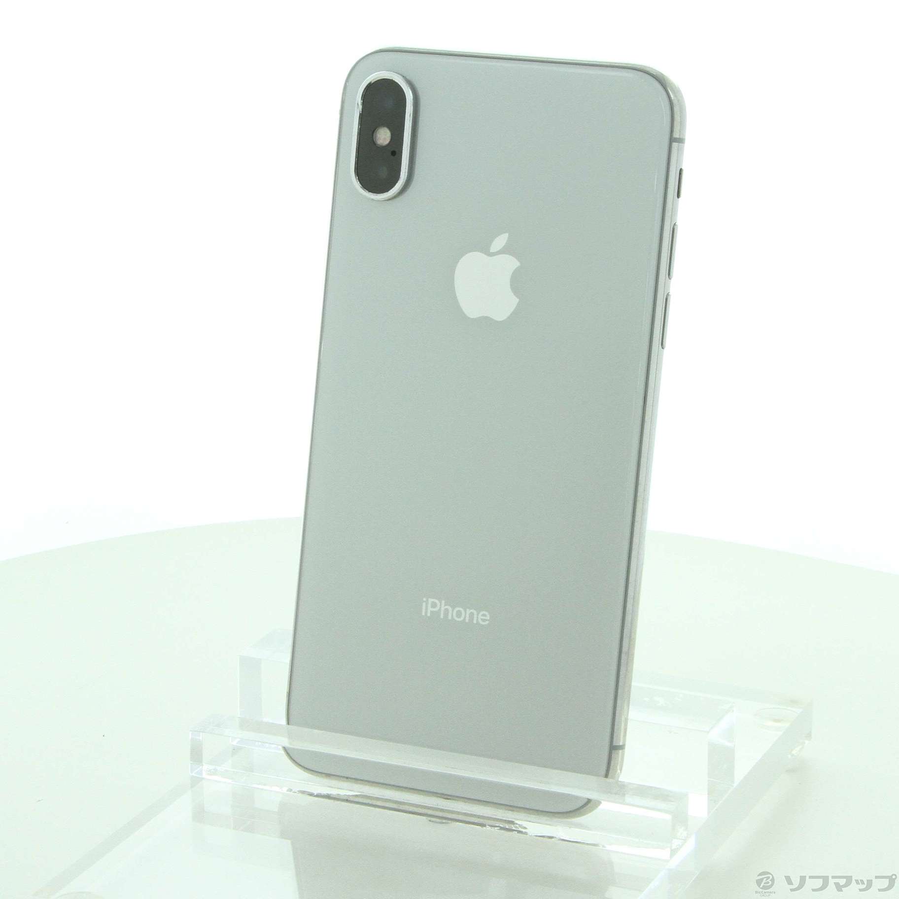 中古】セール対象品 iPhoneX 256GB シルバー NQC22J／A SIMフリー ◇02 