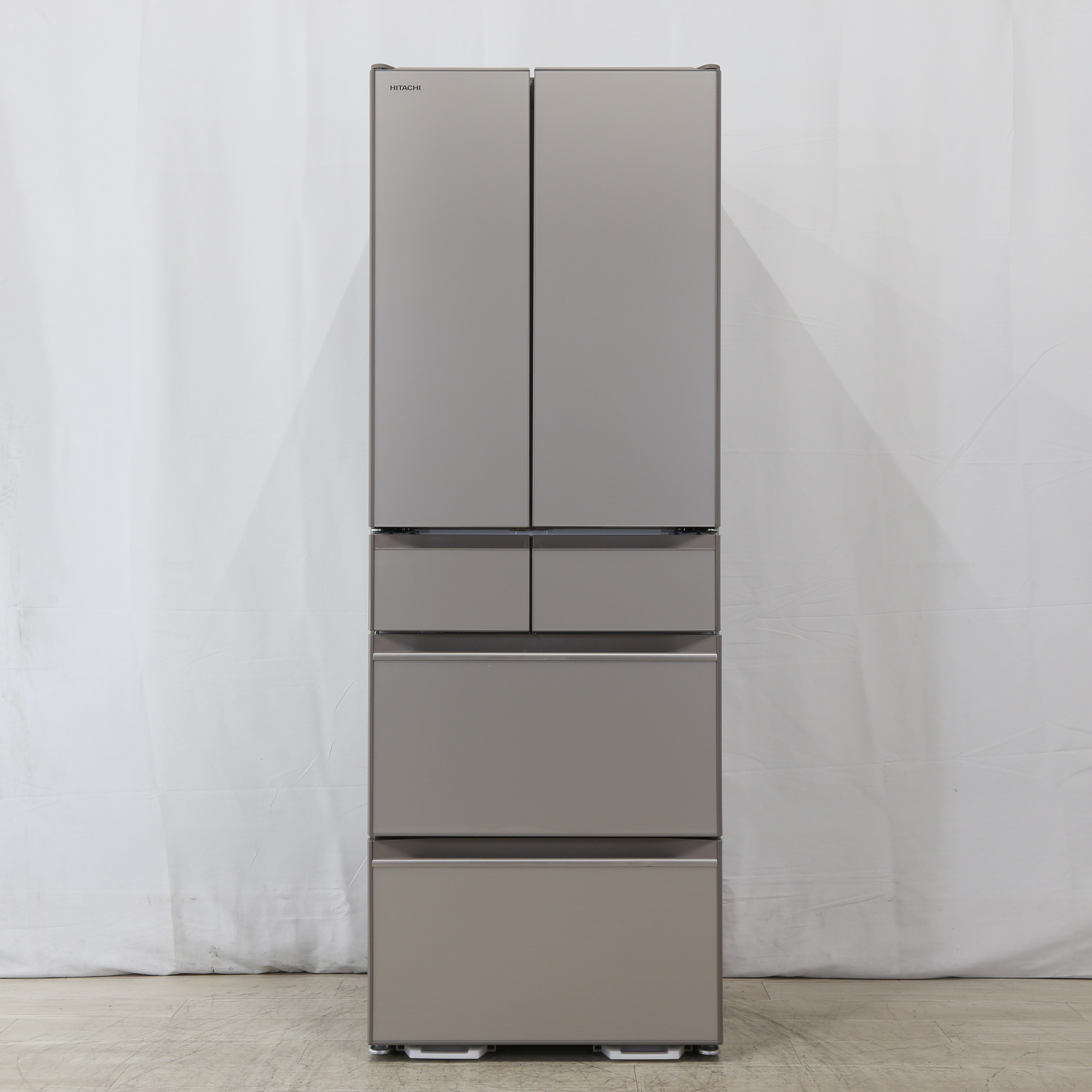 色移り有り 日立ノンフロン冷凍冷蔵庫 大型 R-HW48N(XN) クリスタル