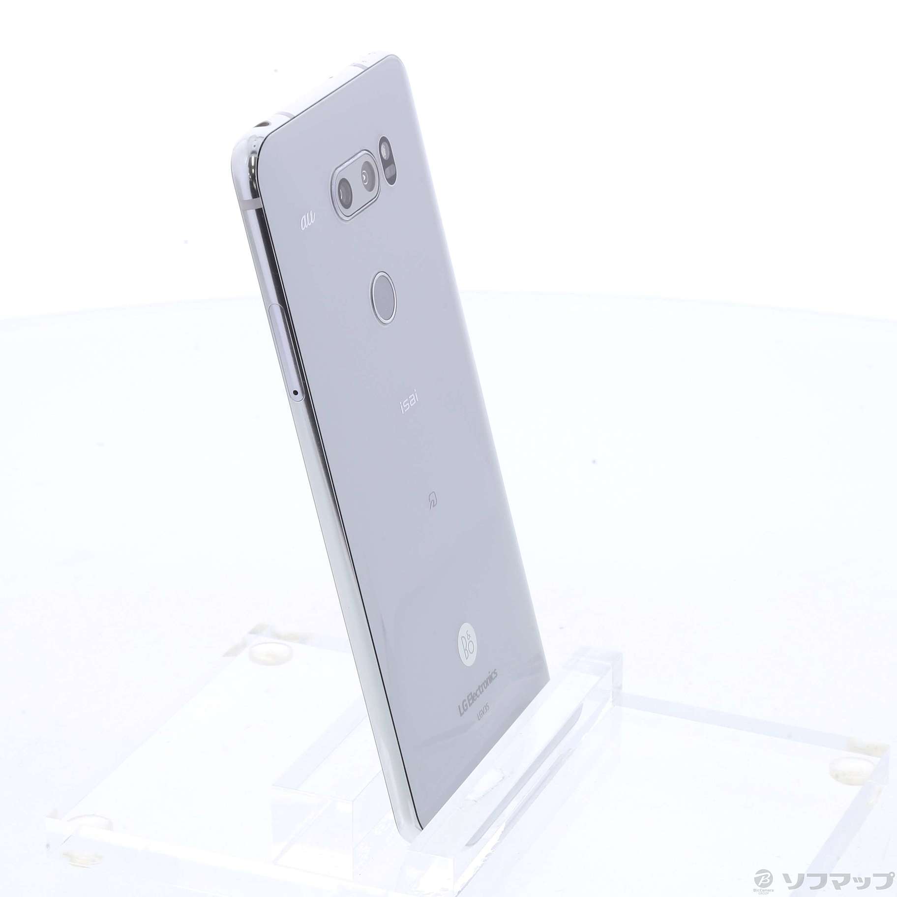 中古】isai V30+ 128GB クラウドシルバー LGV35 auロック解除SIMフリー