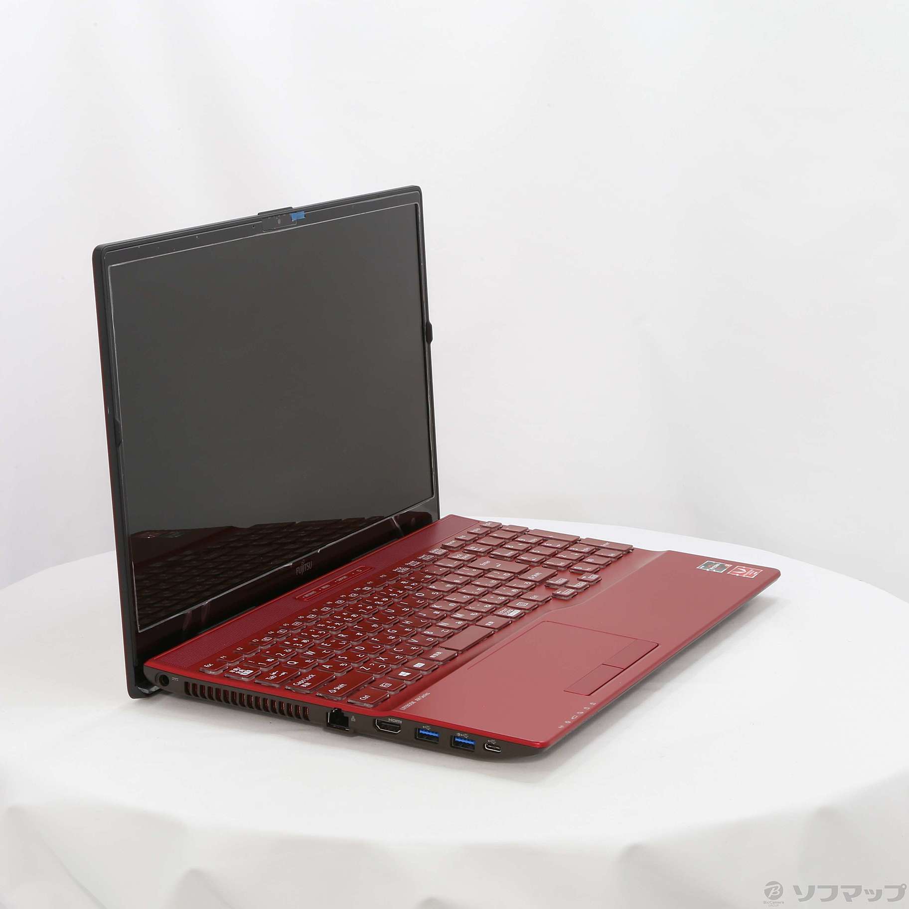 〔展示品〕 LIFEBOOK AH43／E1 FMVA43E1R ガーネットレッド 〔Windows 10〕