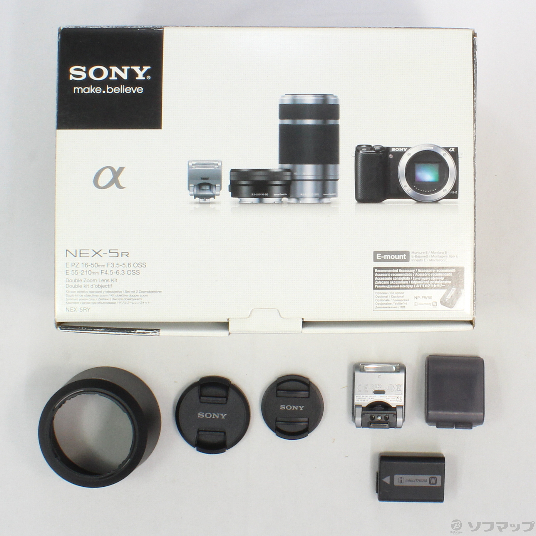 中古】α NEX-5RY ダブルズームレンズキット (1610万画素／ブラック