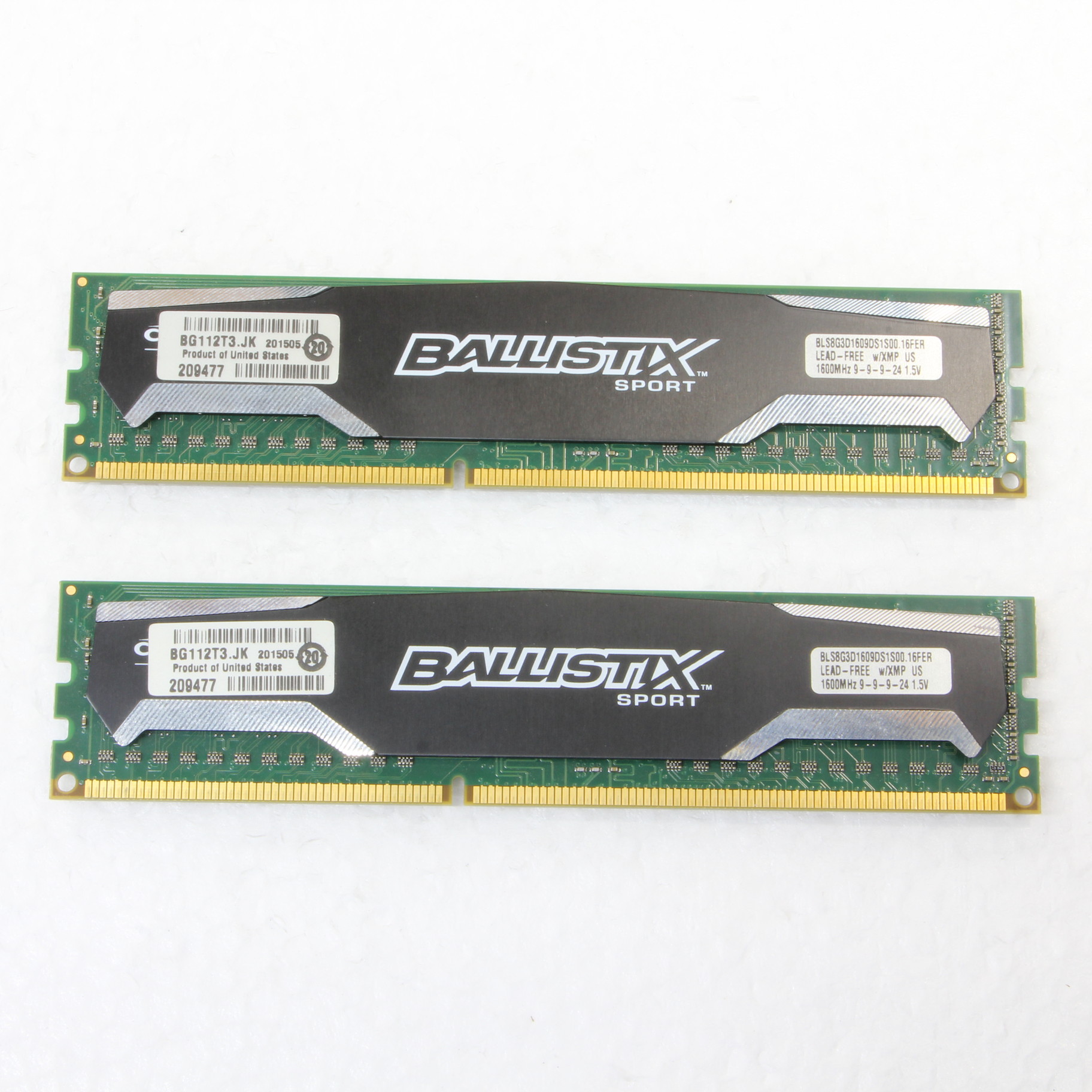 crucial Ballistix Sport 8G×2枚 DDR3L 1600