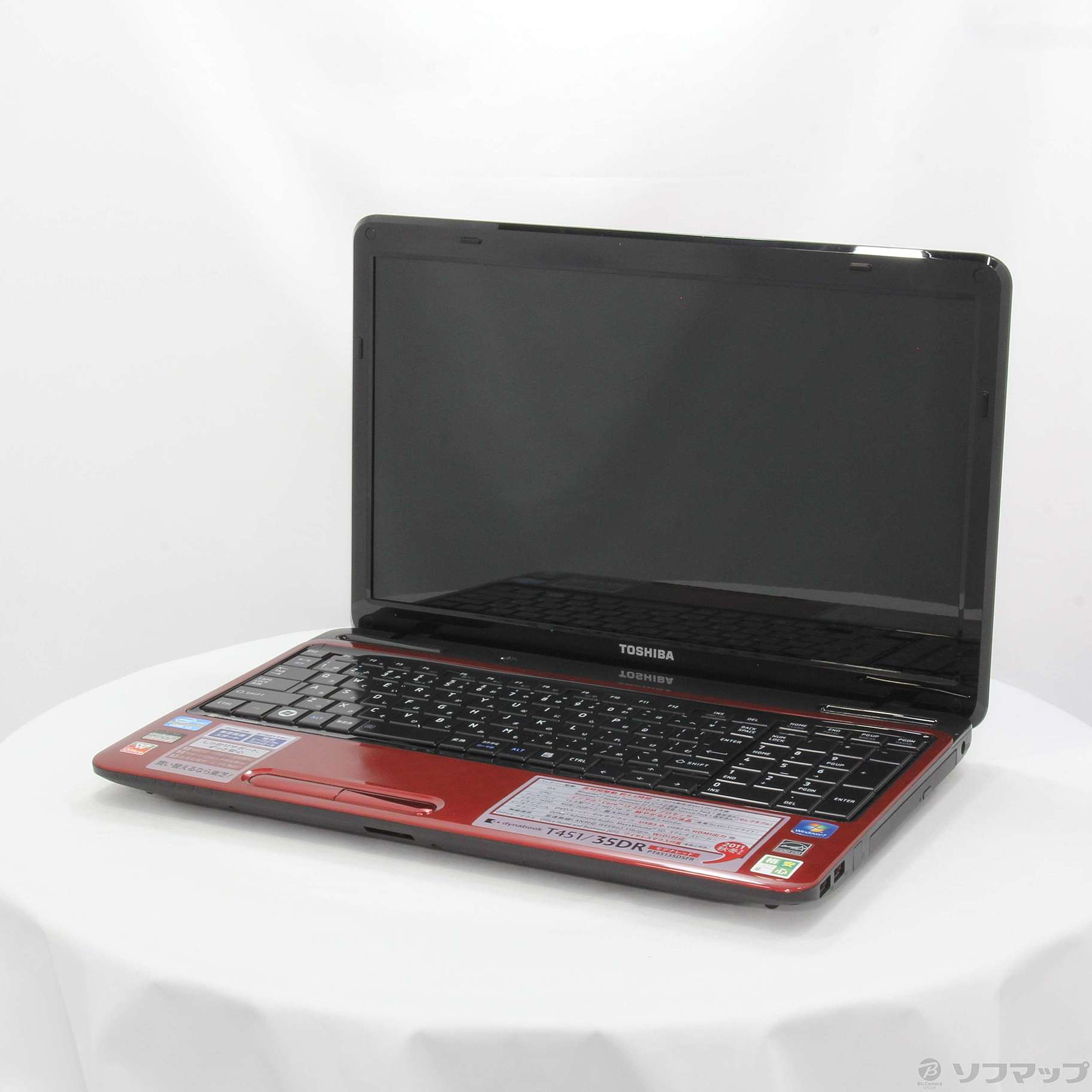 格安安心パソコン dynabook T451／35DR PT45135DSFR モデナレッド ◇03/05(金)値下げ！