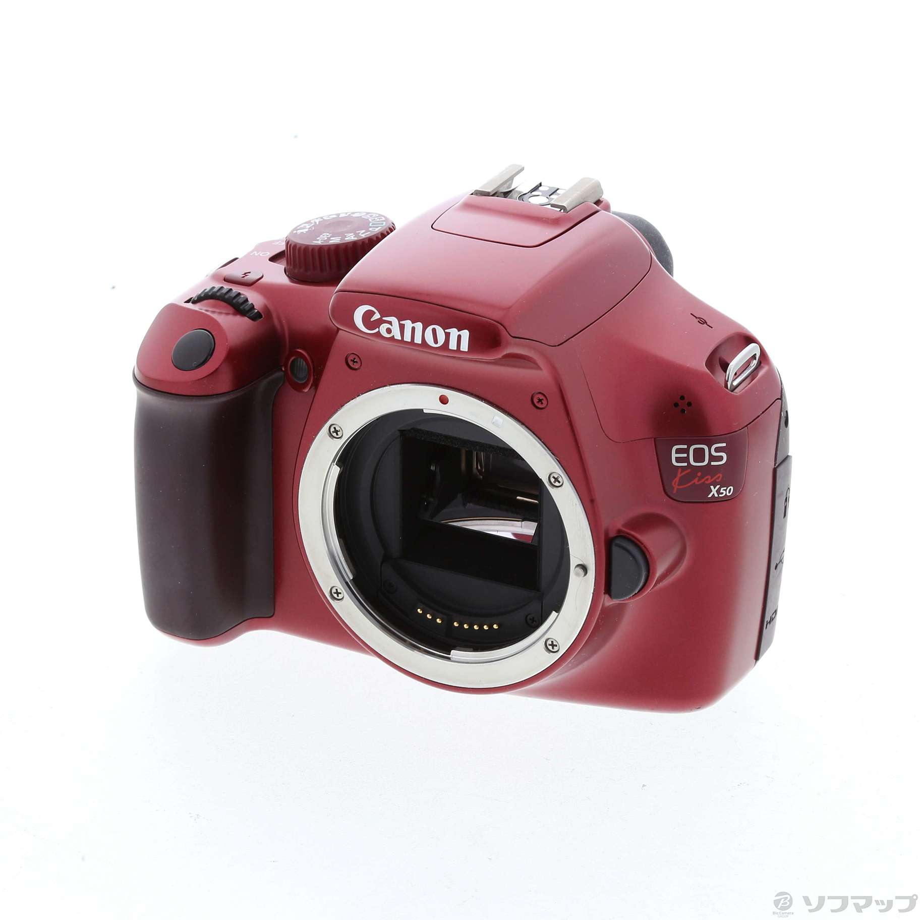 中古】セール対象品 EOS Kiss X50 ボディ (1220万画素／レッド／SDXC