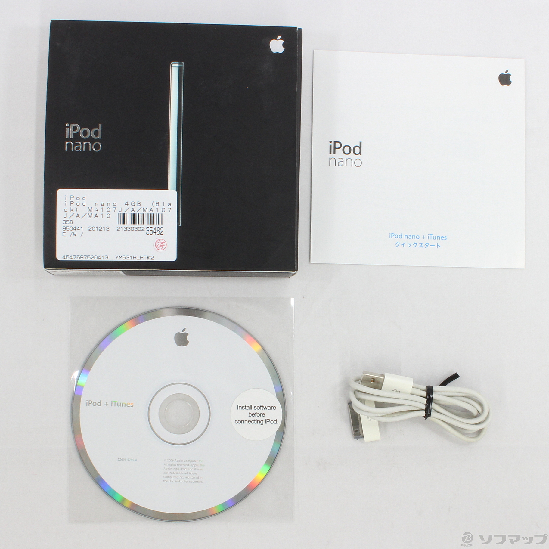 iPod nano第1世代 メモリ4GB ブラック MA107J／A