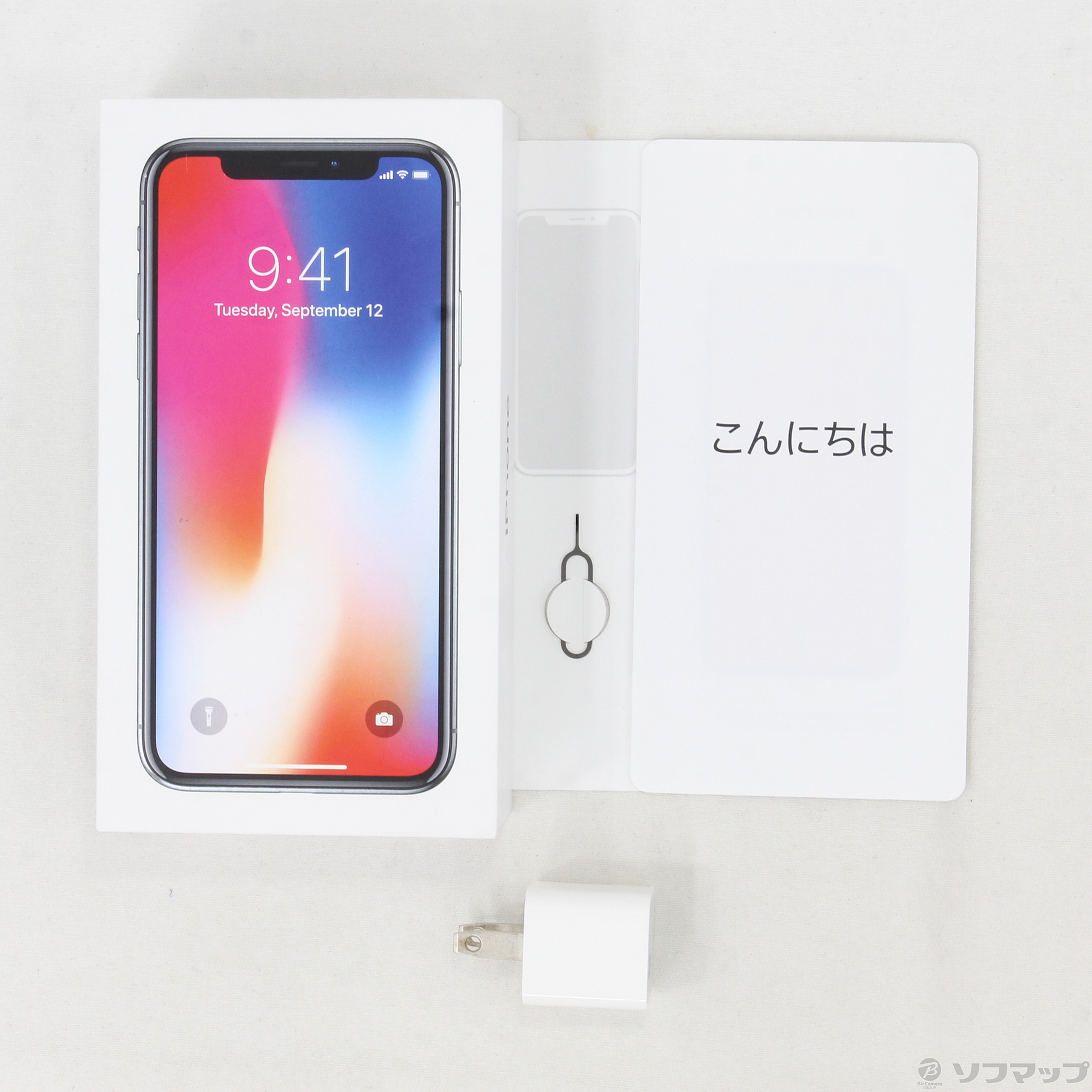 中古】iPhoneX 256GB スペースグレイ NQC12J／A SIMフリー ◇02/05(金