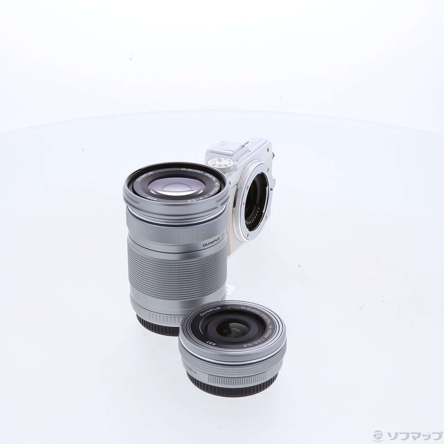 中古】PEN Lite E-PL7 EZダブルズームキット (ホワイト