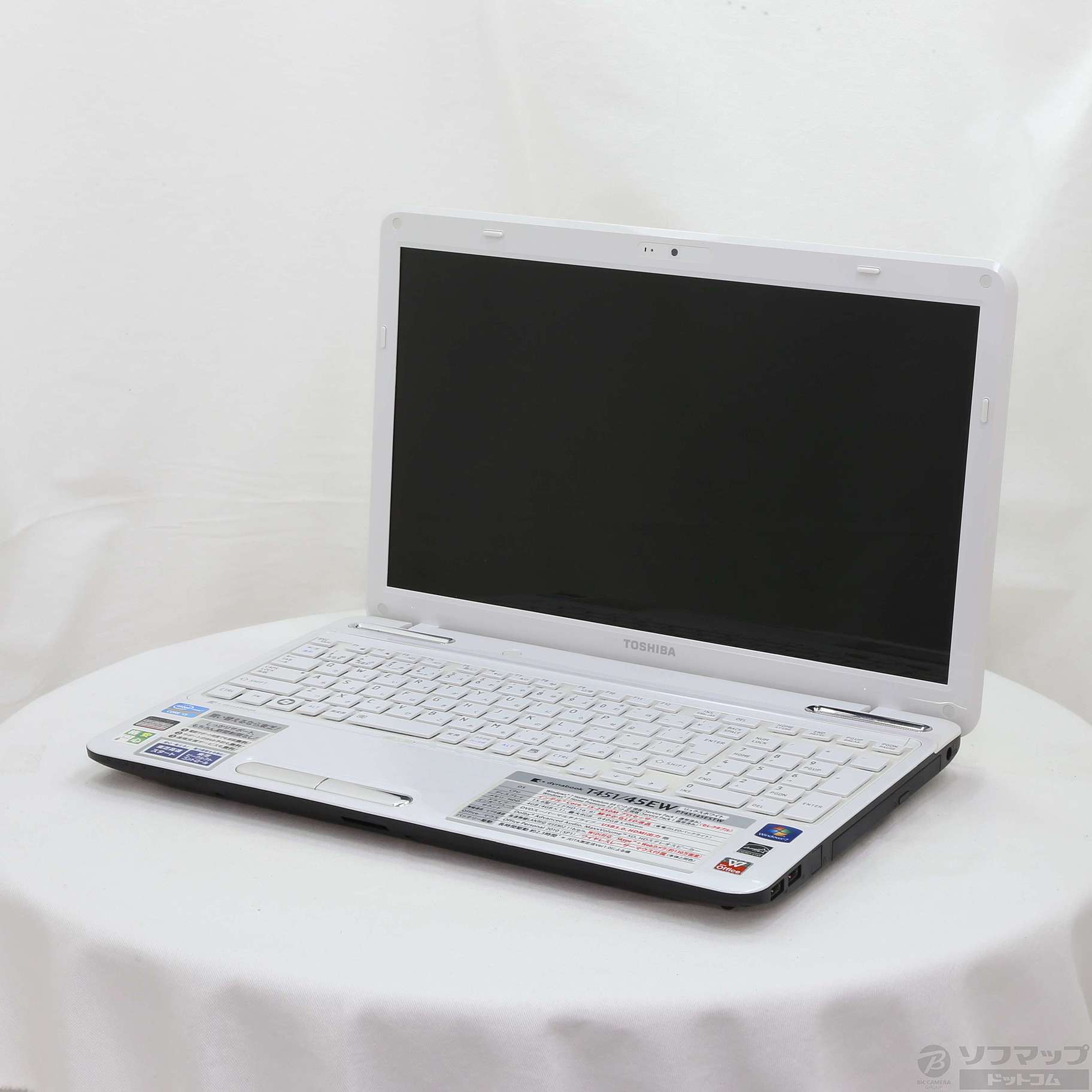 格安安心パソコン dynabook T451／45EW PT45145ESTW リュクスホワイト