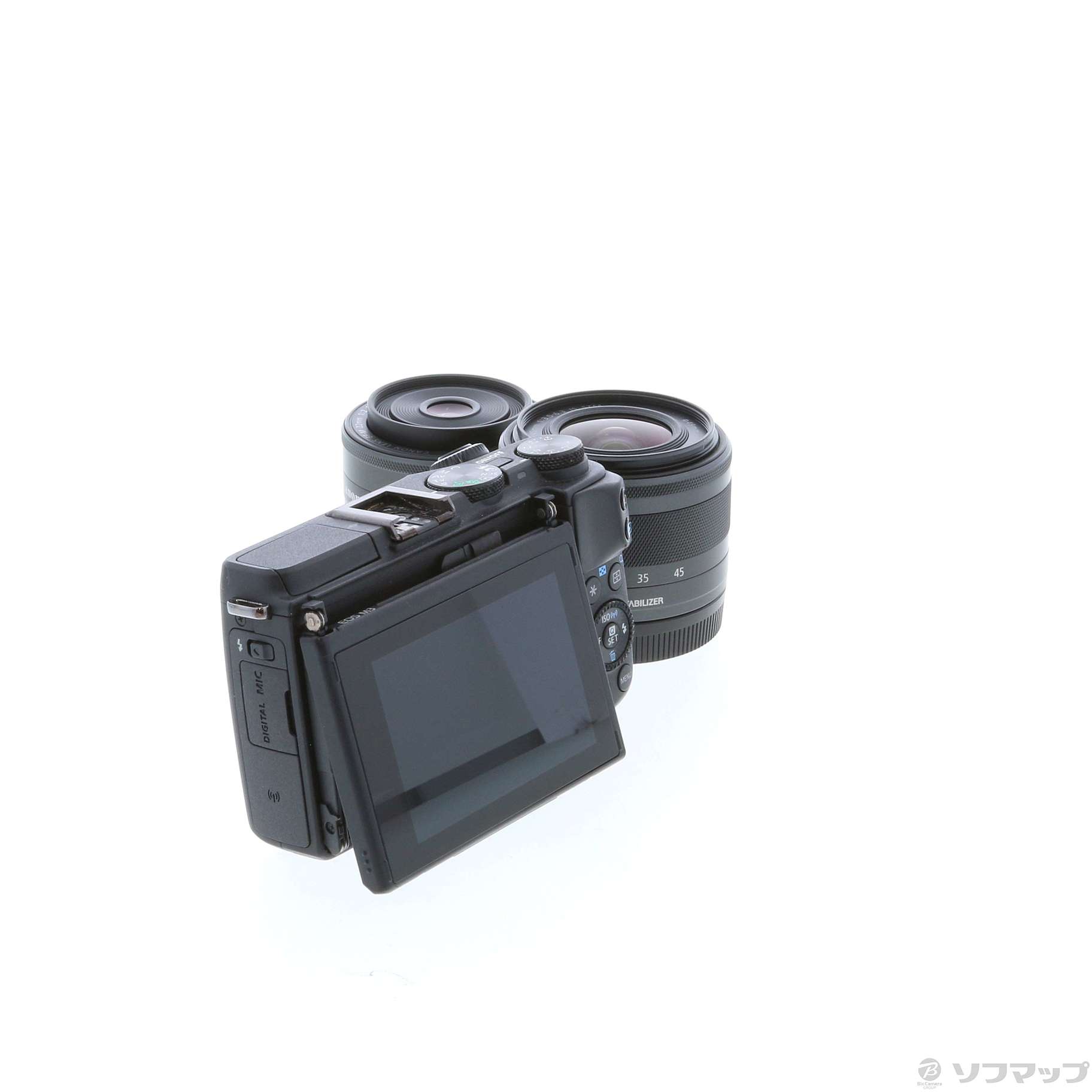 中古 Eos M3 ダブルレンズキット2 ブラック 24万画素 Sdxc リコレ ソフマップの中古通販サイト