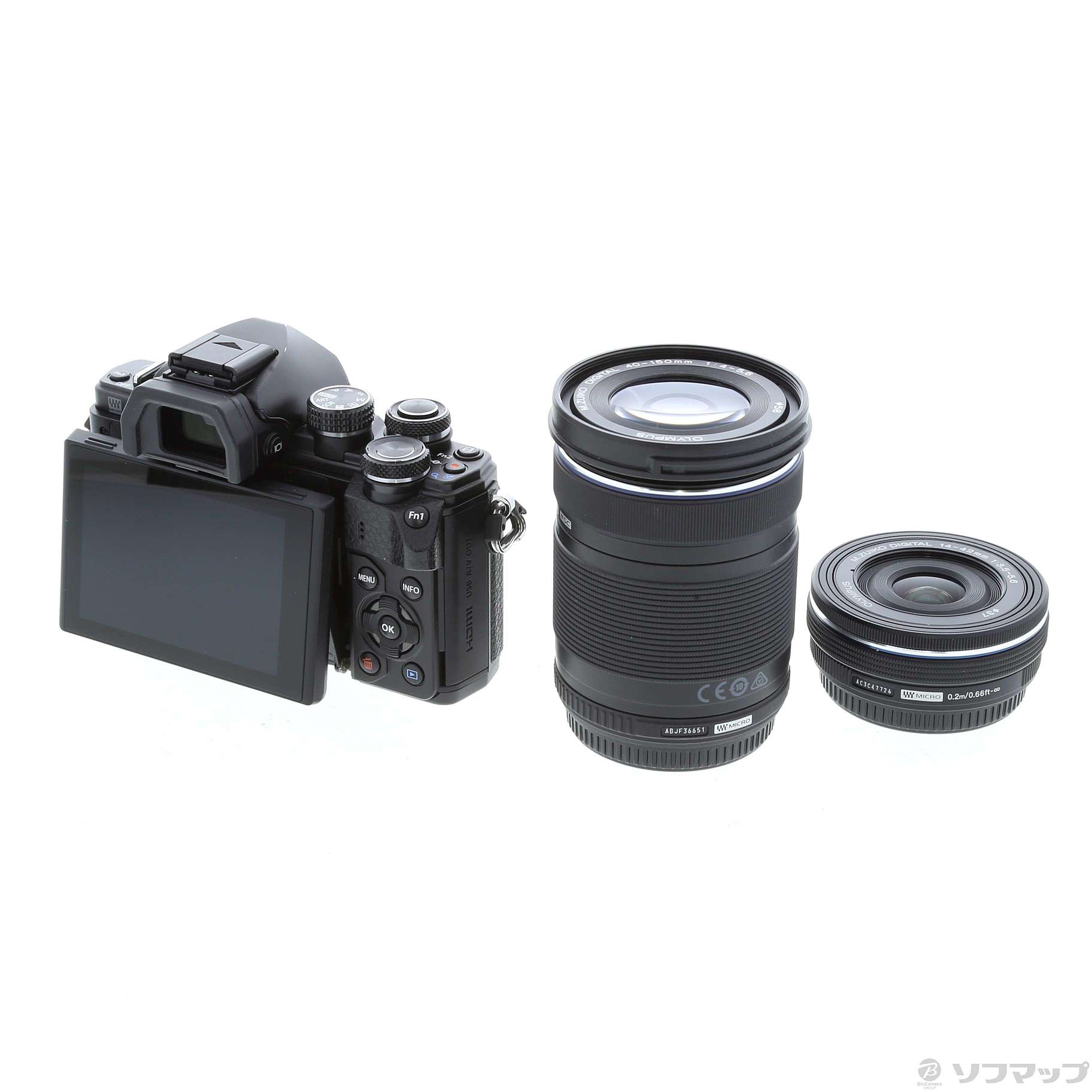 中古】OM-D E-M10 MarkII ダブルズームキット ブラック [2133030371470