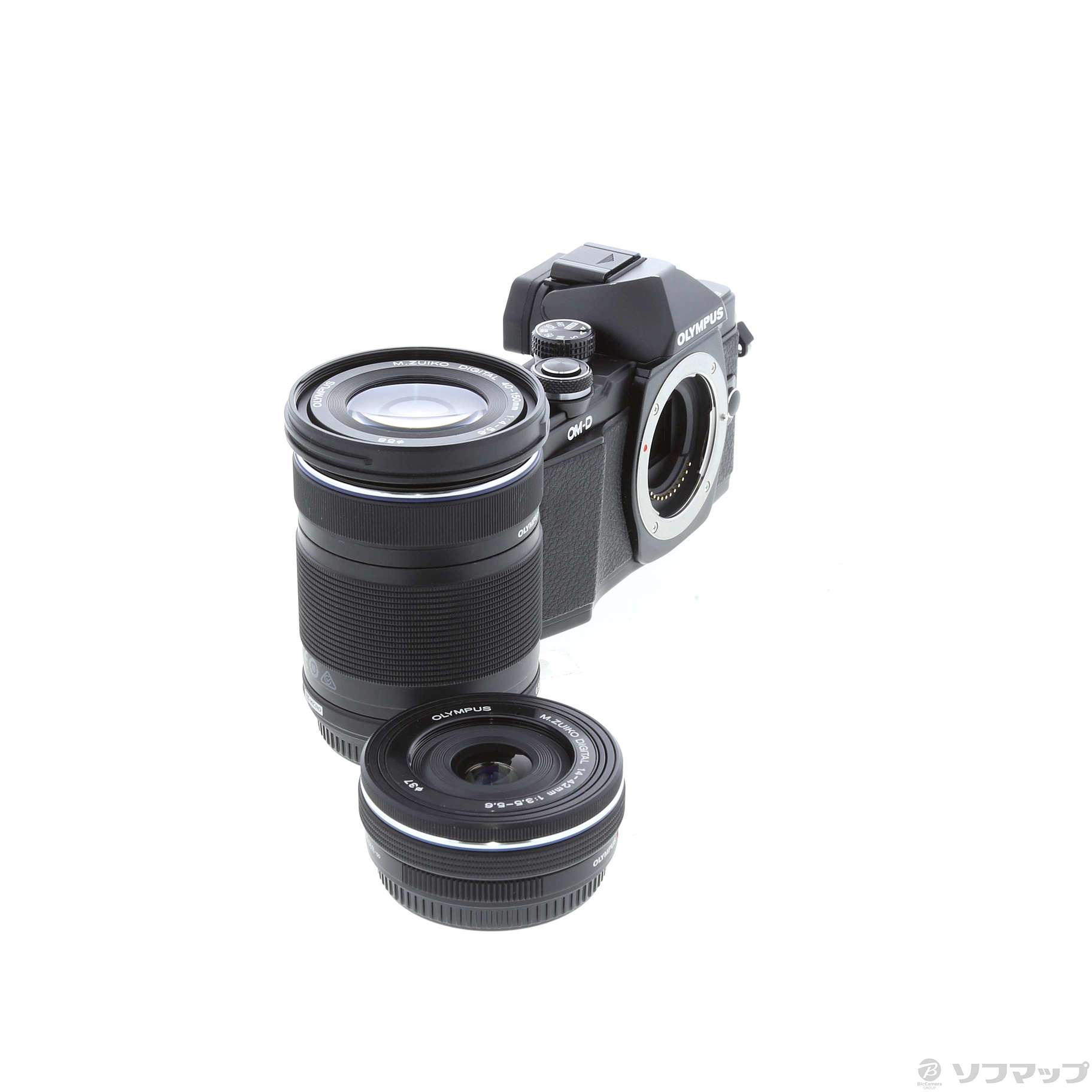中古】OM-D E-M10 MarkII ダブルズームキット ブラック [2133030371470