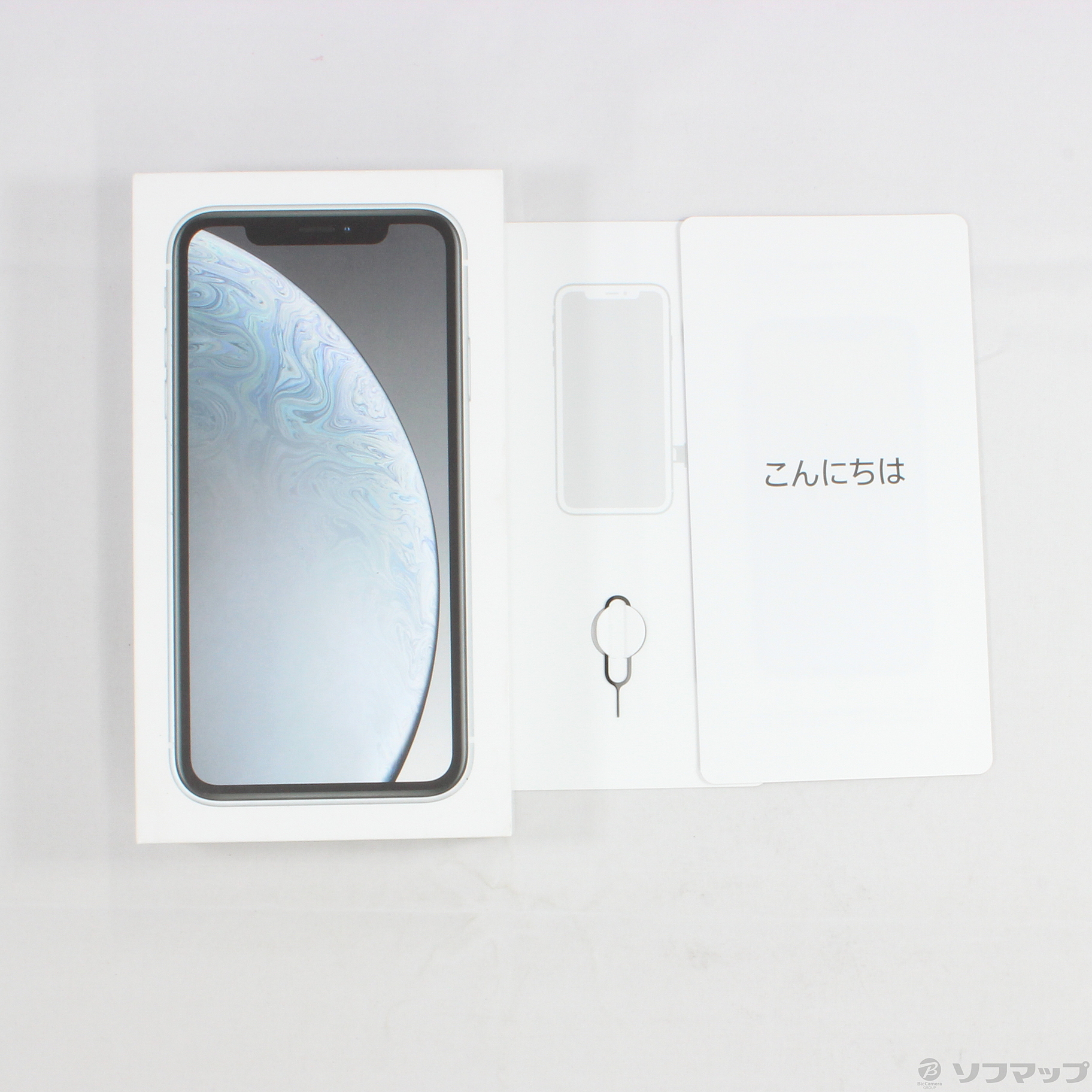 中古】〔展示品〕 iPhoneXR 64GB ホワイト 3D836J／A SIMフリー ◇02