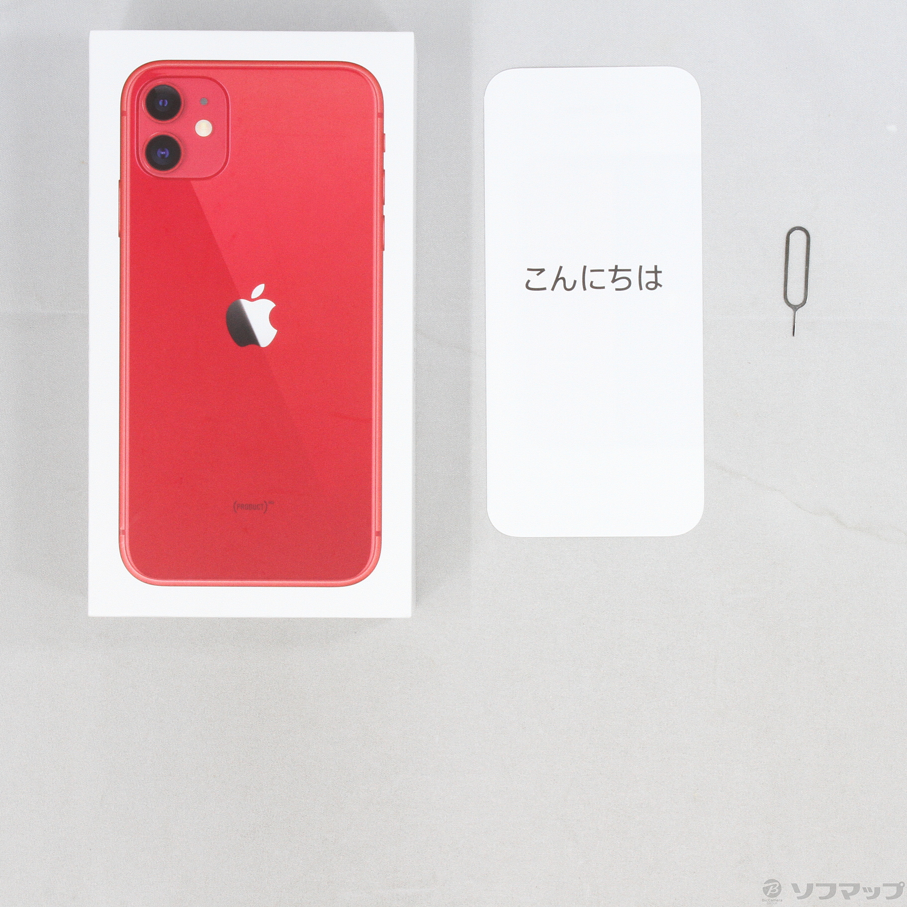 中古】iPhone11 256GB プロダクトレッド MWM92J／A SIMフリー