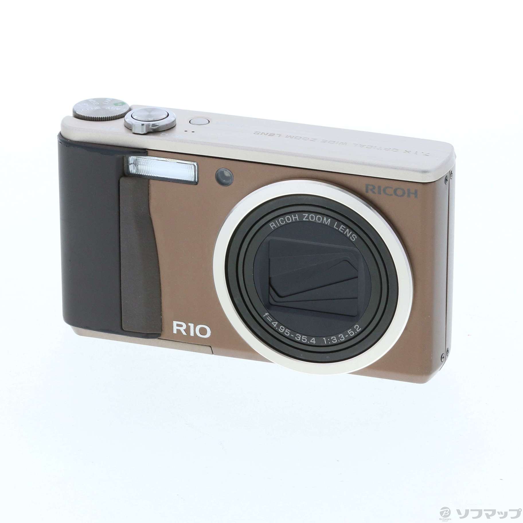 中古】R10 (1000万画素／7.1倍ズーム／ブラウン) [2133030428693