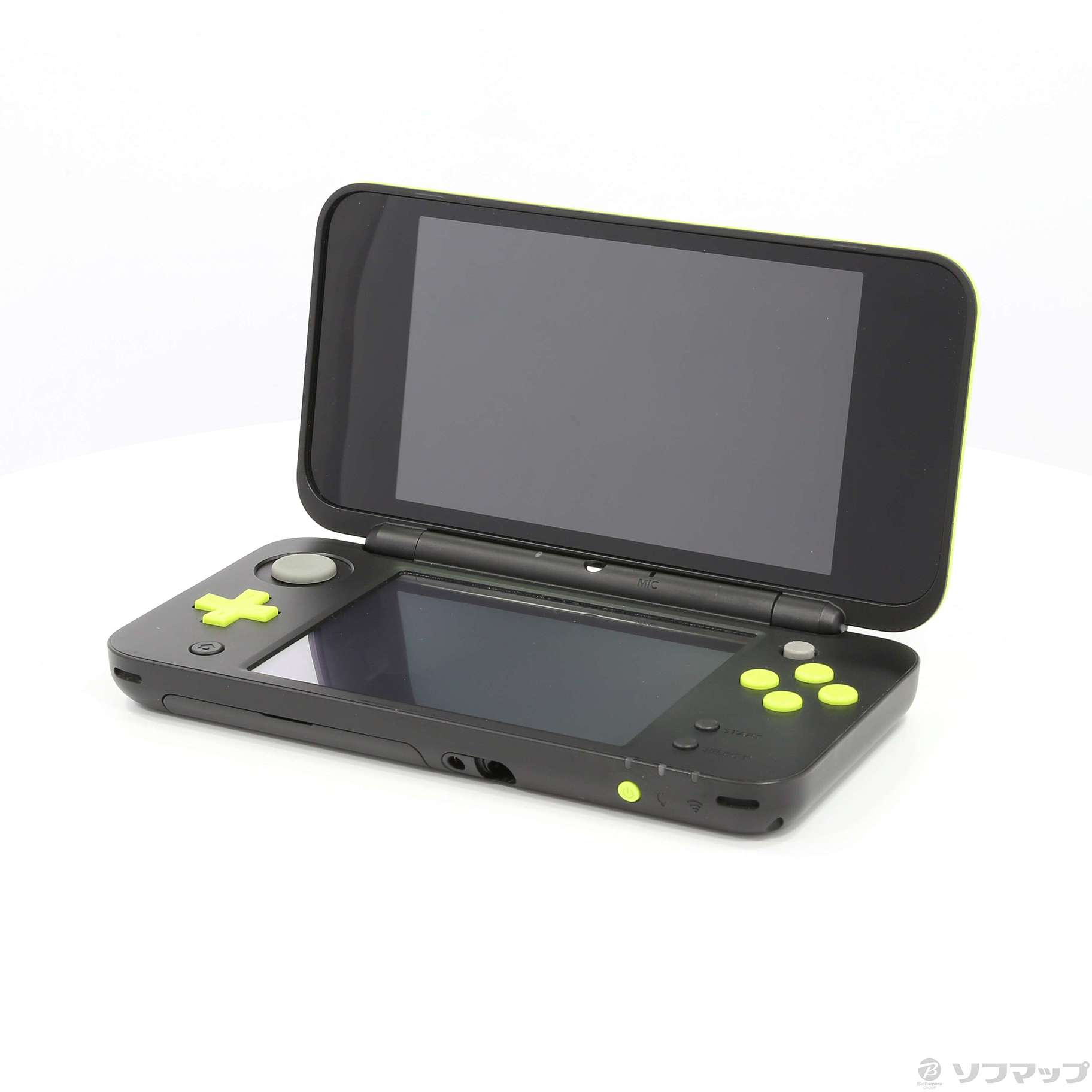 中古】Newニンテンドー2DS LL ブラック×ライム [2133030431556