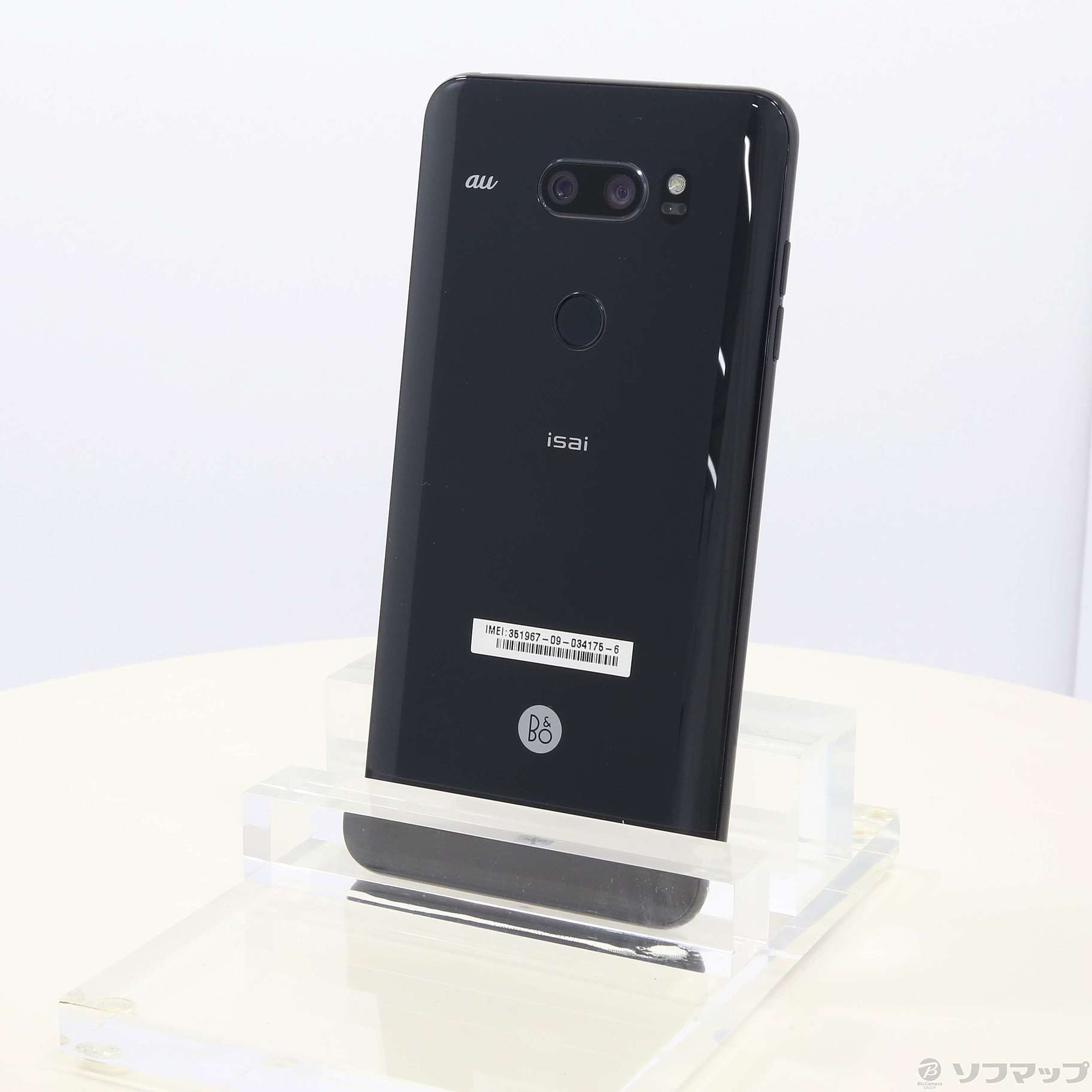 セール対象品 isai V30+ 128GB オーロラブラック LGV35 auロック解除SIMフリー