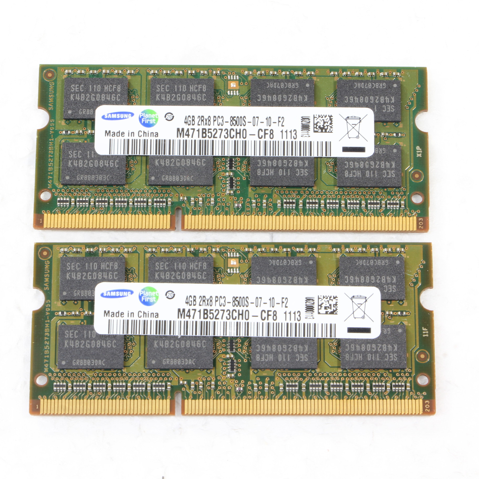 中古】ノートPCメモリ 204P DDR3 4GB×2枚組 PC3-8500 DDR3-1066 [2133030459727] -  リコレ！|ビックカメラグループ ソフマップの中古通販サイト