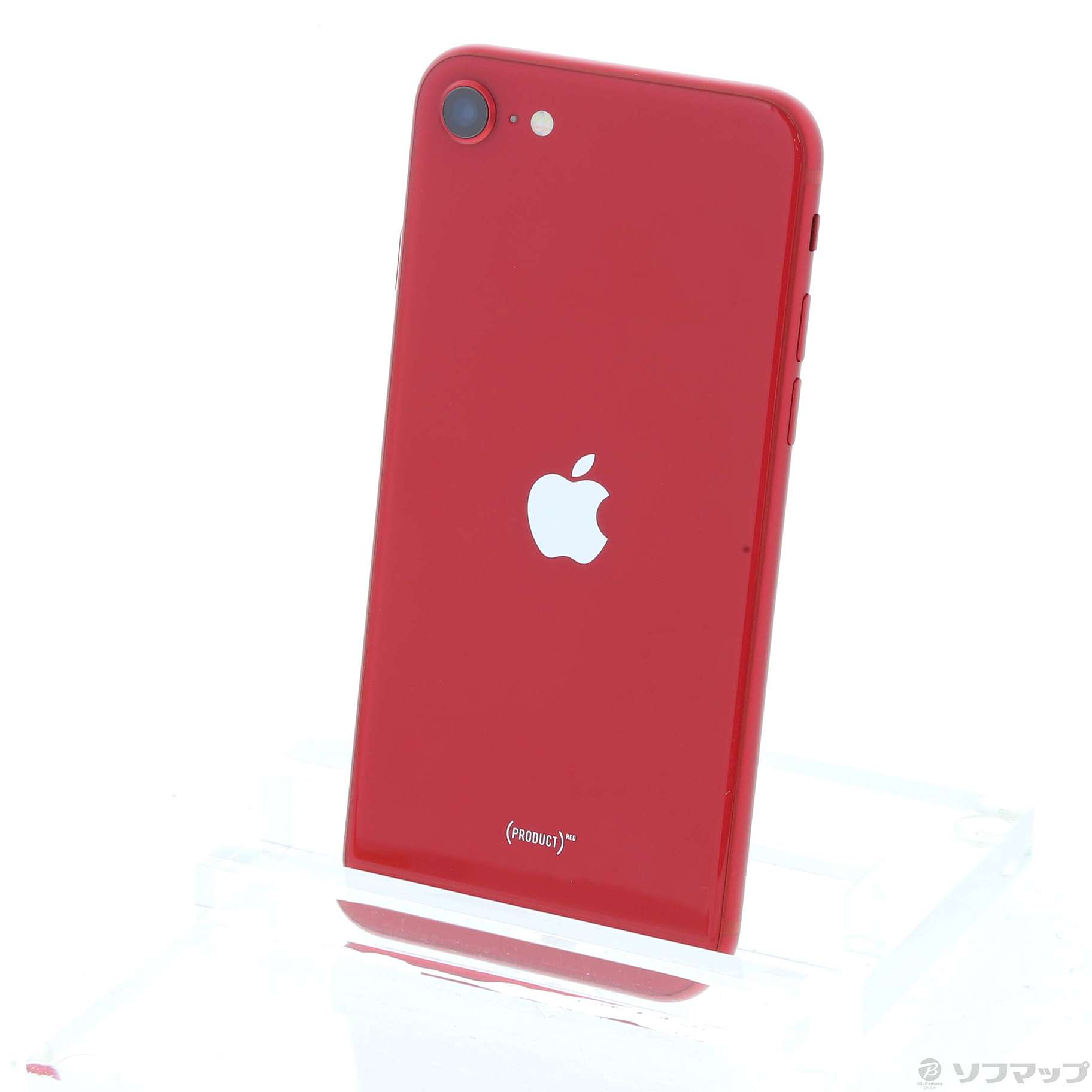 アップル iPhoneSE 第2世代 64GB レッド クリアケースSIMフリー