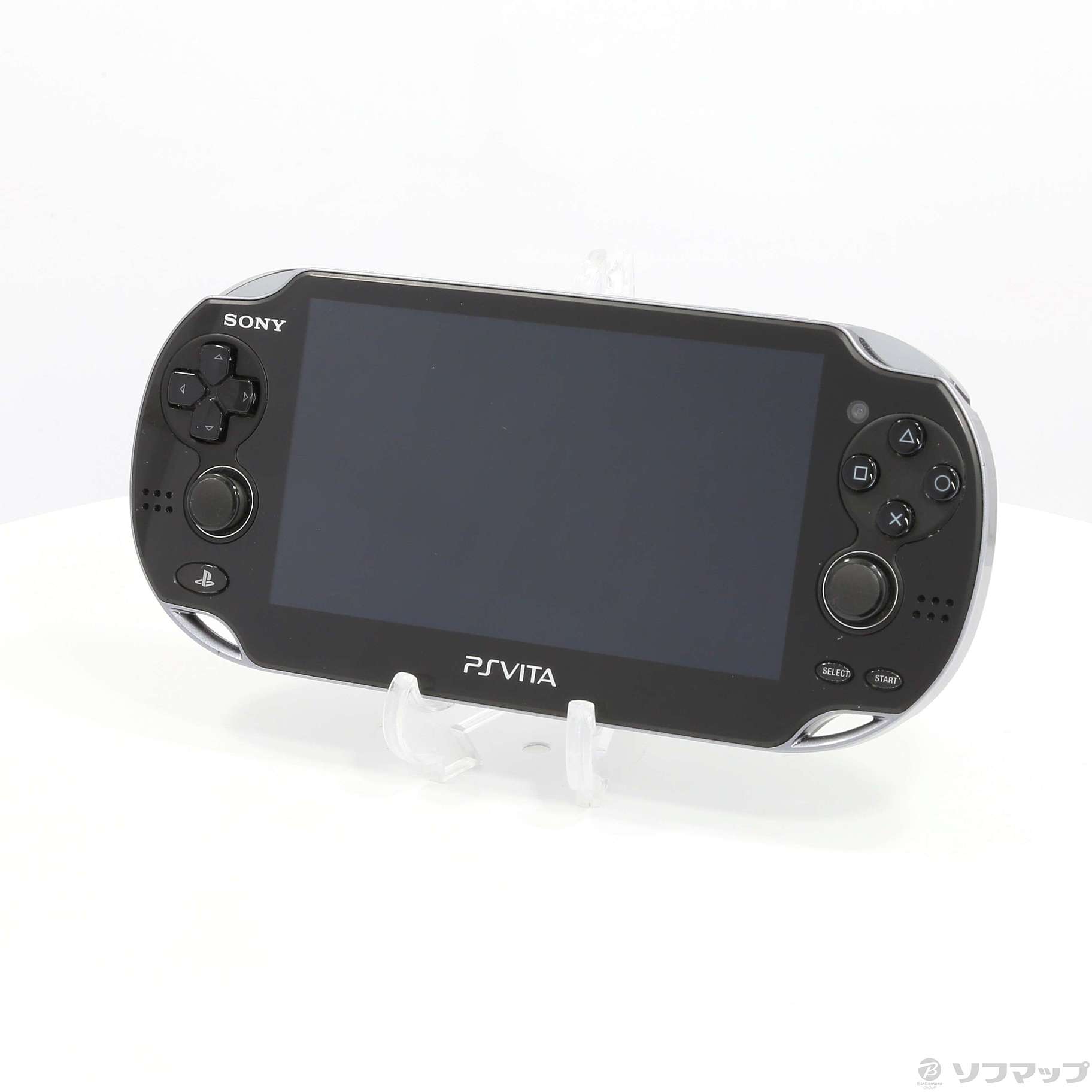 中古】PlayStation Vita 3G／WI-FIモデル クリスタルブラックPCH-1100