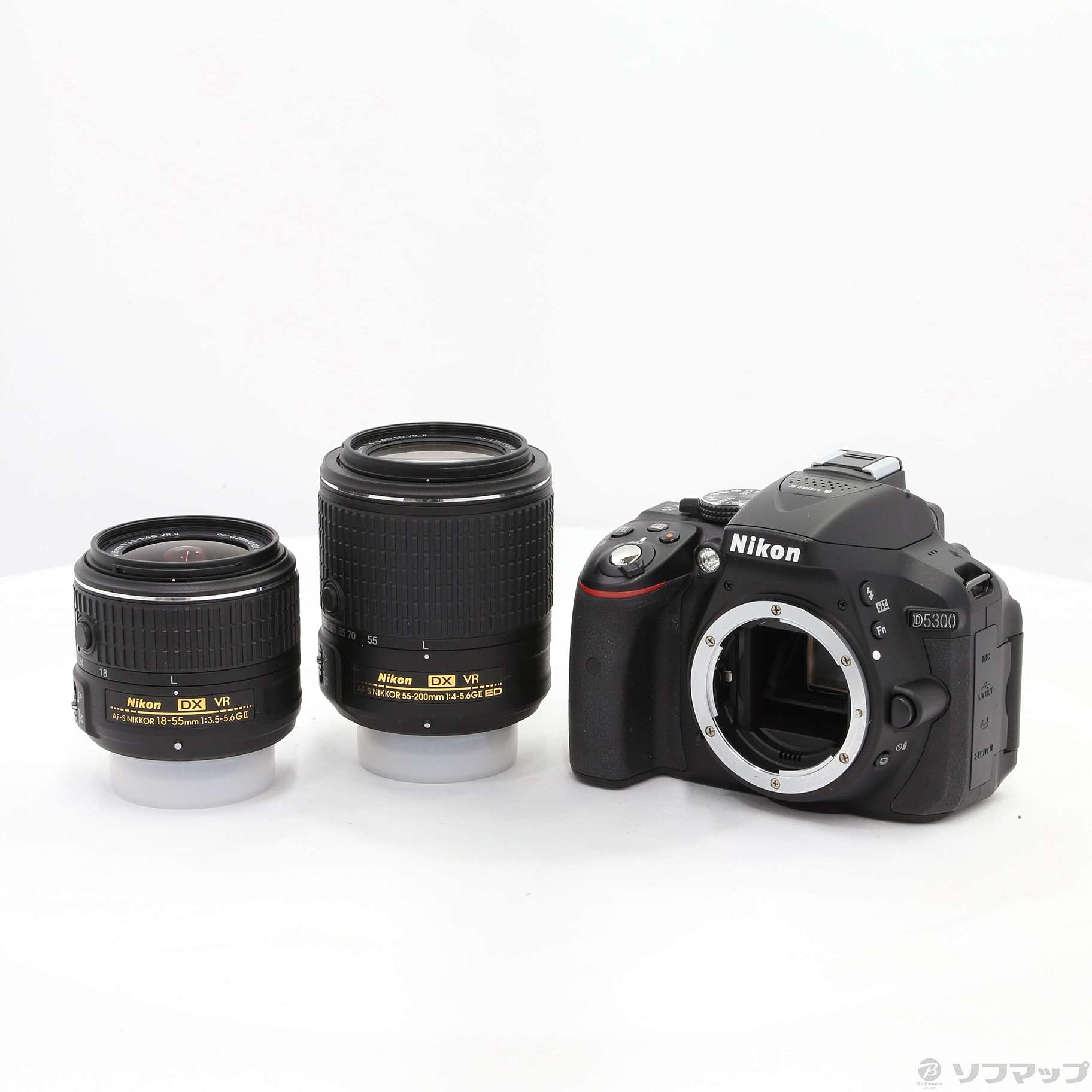 Nikon D5300 18-55 VR2 ダブルズームキットBLACK - カメラ