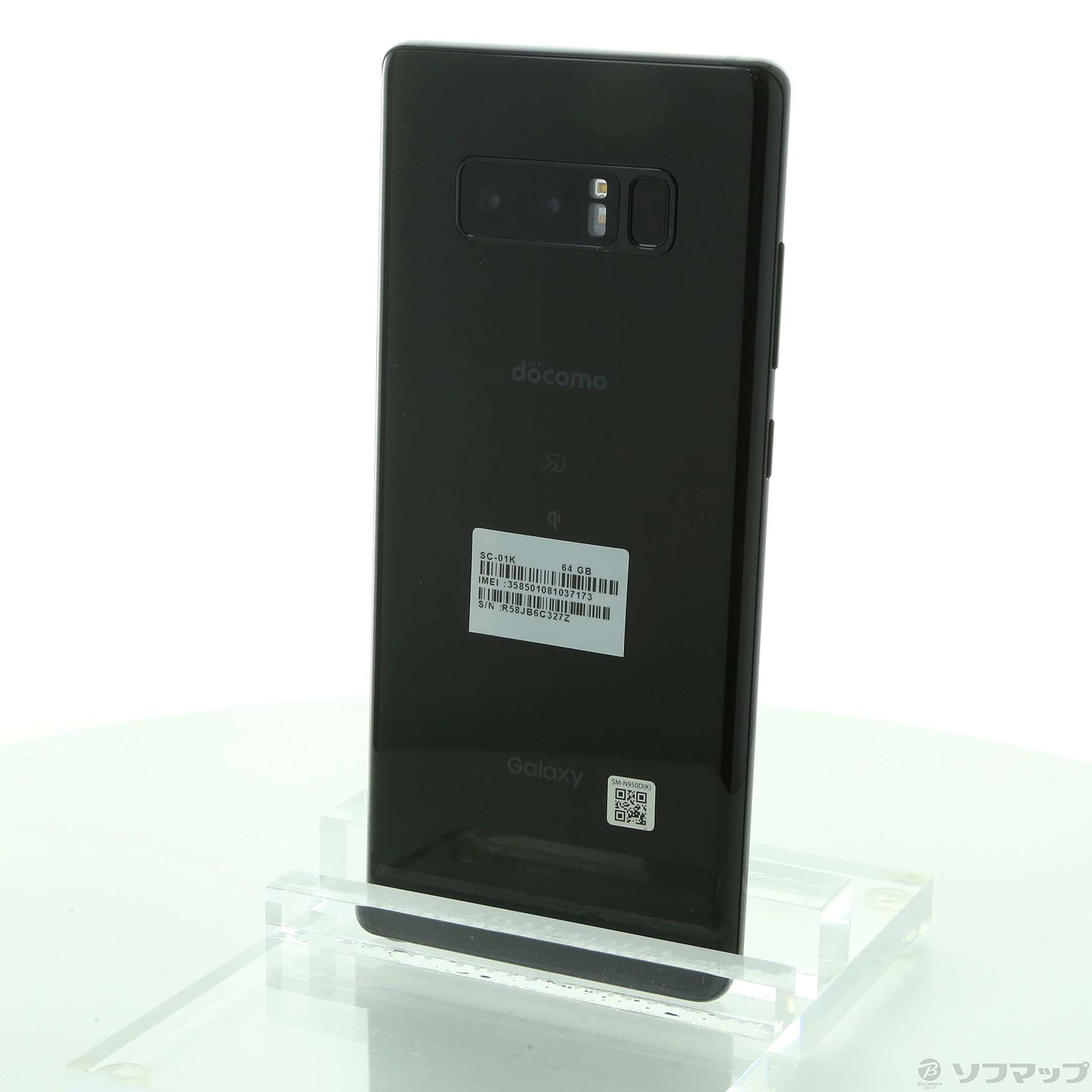 中古】セール対象品 GALAXY Note8 64GB ミッドナイトブラック SC-01K ...